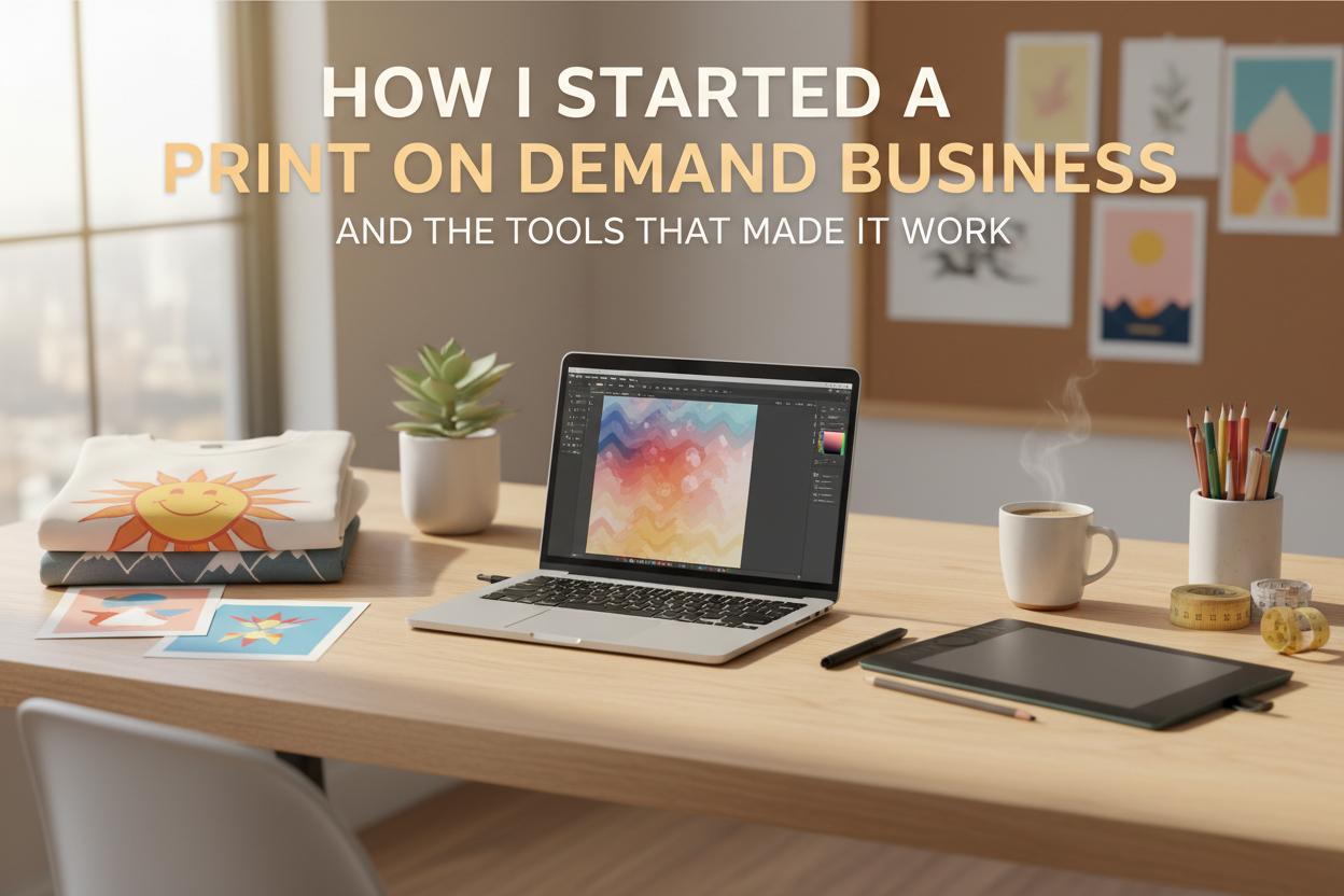 How I Started a Print on Demand Business (And the Tools That Made It Work)