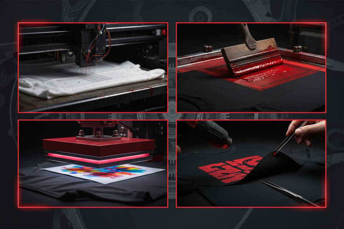 T-Shirt Printing Methods Explained: DTG, Screen Print, and More