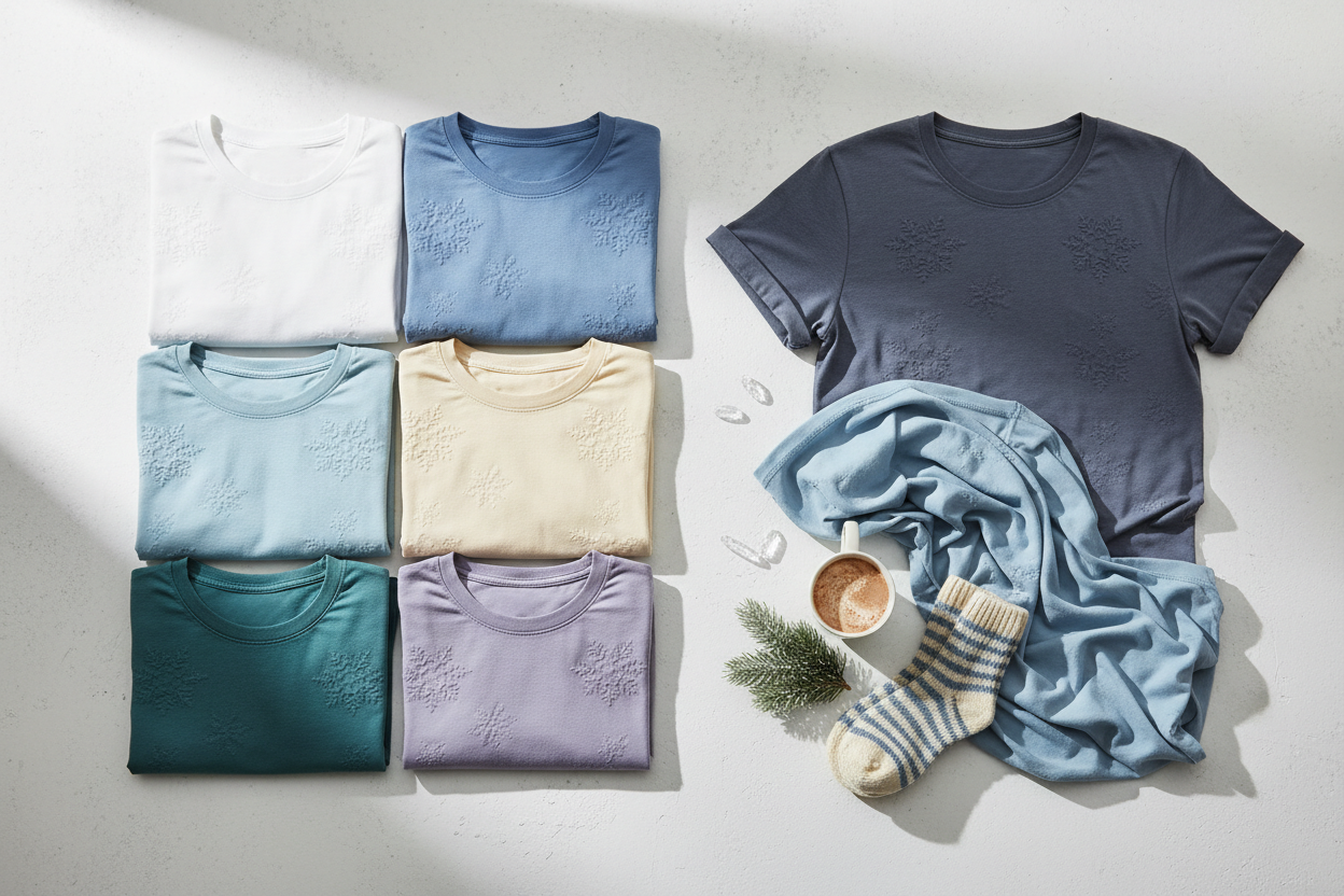 Winter Color Palette for Print on Demand: Color Physics, Gamut Mechanics, and Fabric Execution