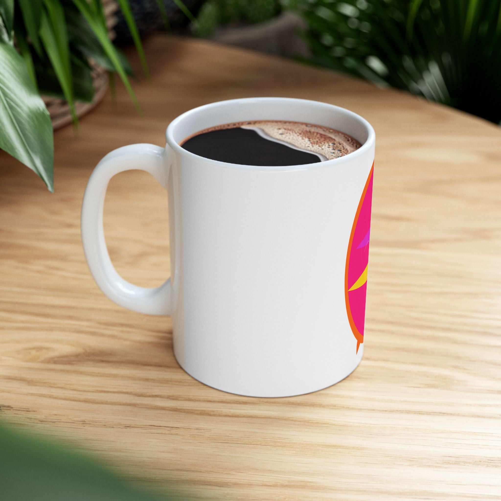 Summer Surfboard Ceramic Mug | Beach Vibes Coffee Cup