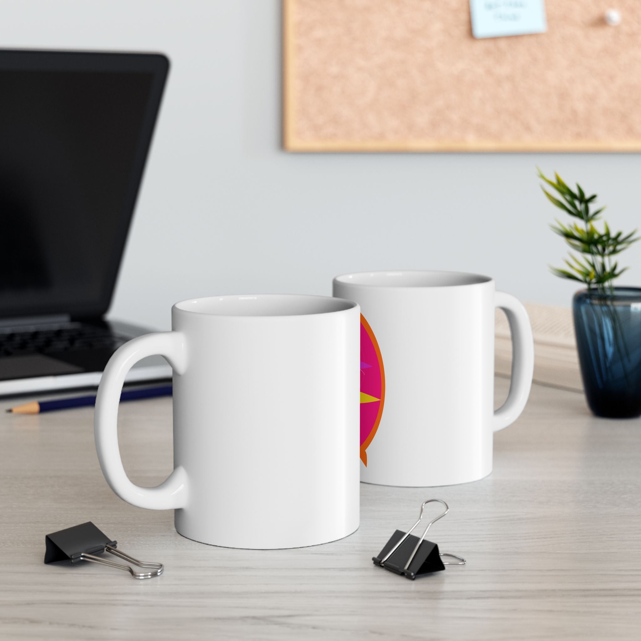 Summer Surfboard Ceramic Mug | Beach Vibes Coffee Cup