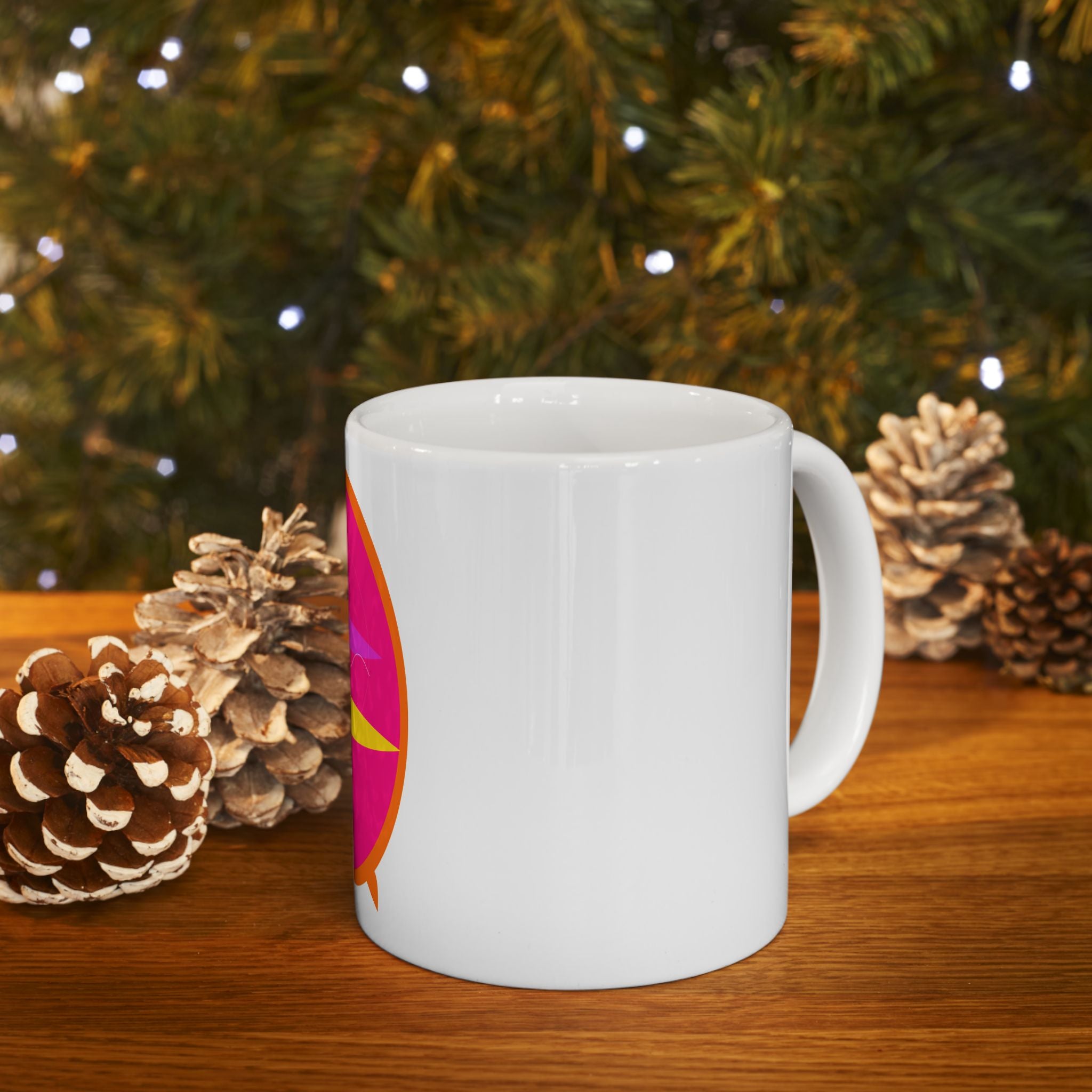 Summer Surfboard Ceramic Mug | Beach Vibes Coffee Cup