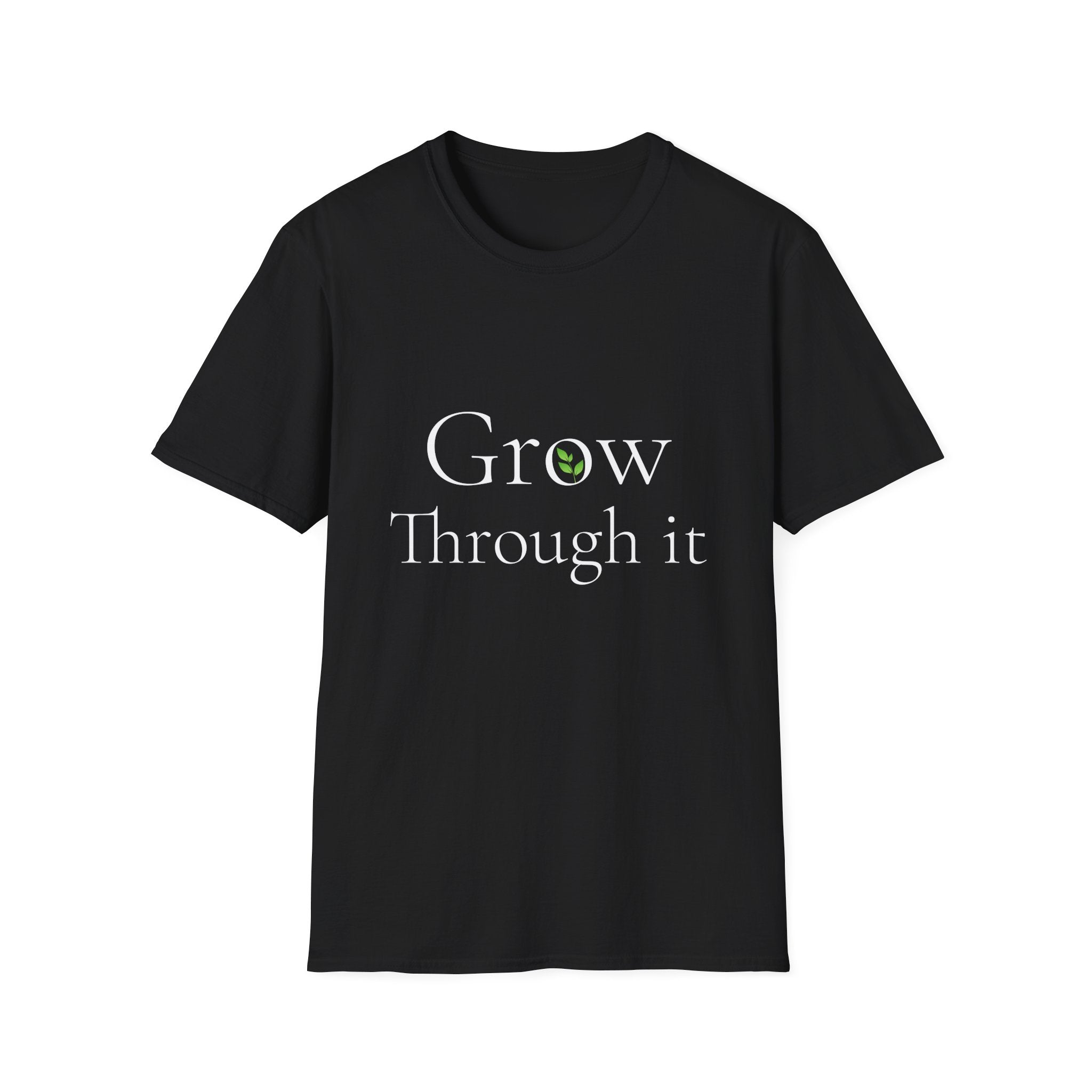 Spring Theme, Minimalist Typography T-Shirt, Grow Through It Graphic Tee