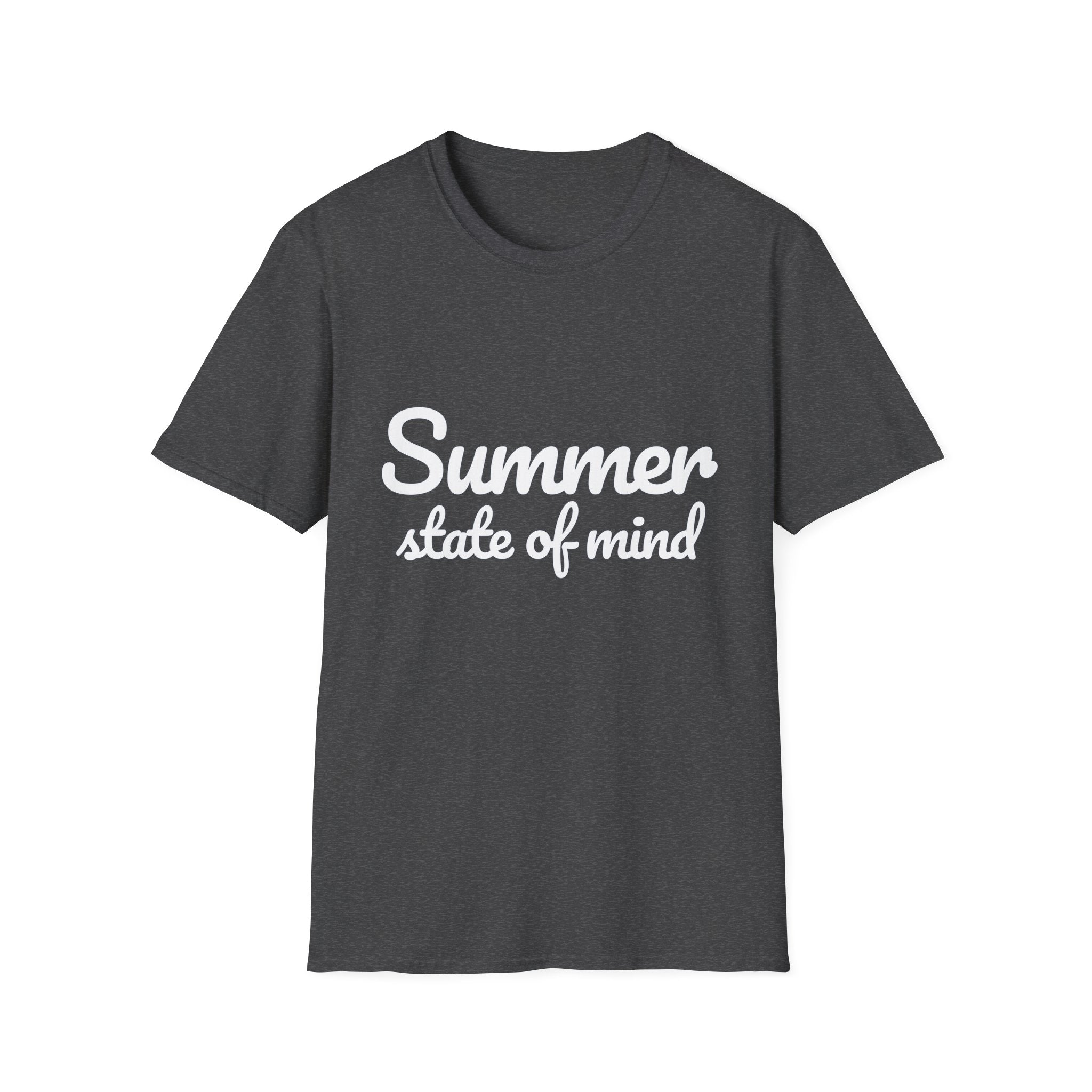 Summer Theme Minimalist Typography T-Shirt, Summer State of Mind T-Shirt