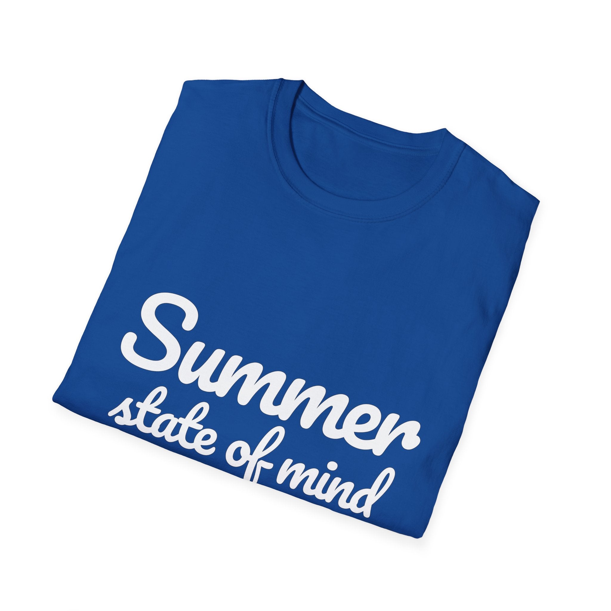 Summer Theme Minimalist Typography T-Shirt, Summer State of Mind T-Shirt