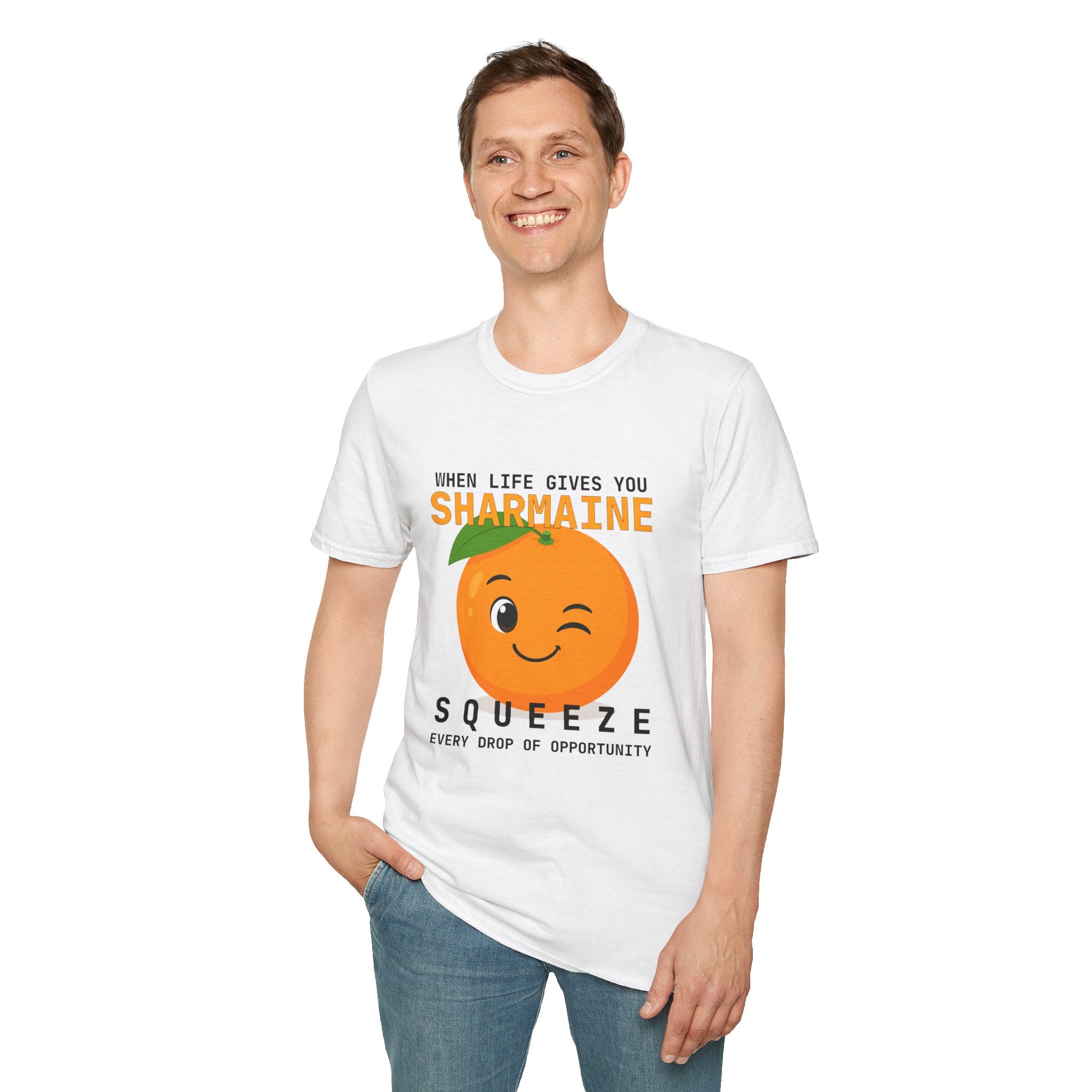 Funny Theme Typography Graphic T-Shirt: When Life Gives You Orange, Squeeze Every Drop of Opportunity