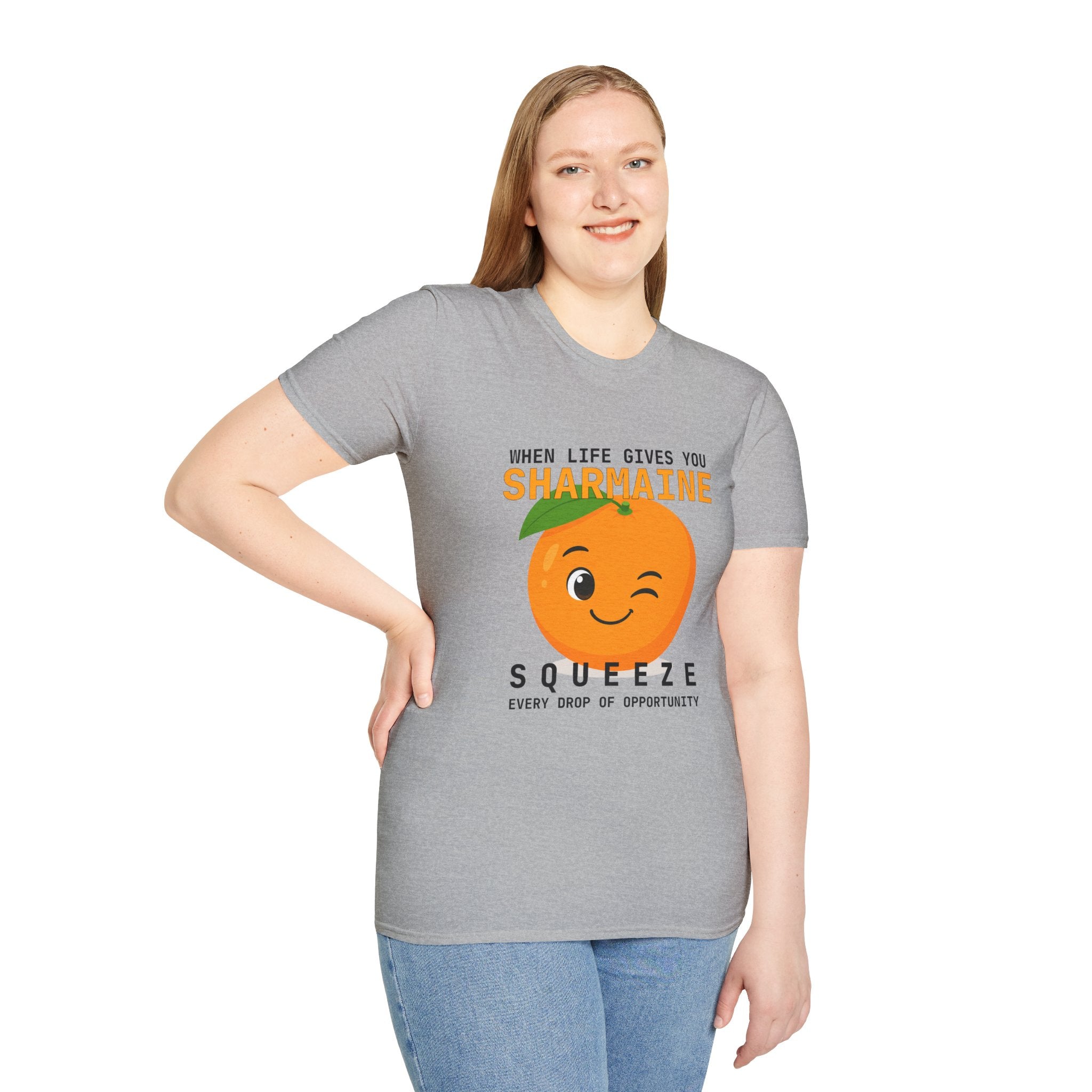 Funny Theme Typography Graphic T-Shirt: When Life Gives You Orange, Squeeze Every Drop of Opportunity