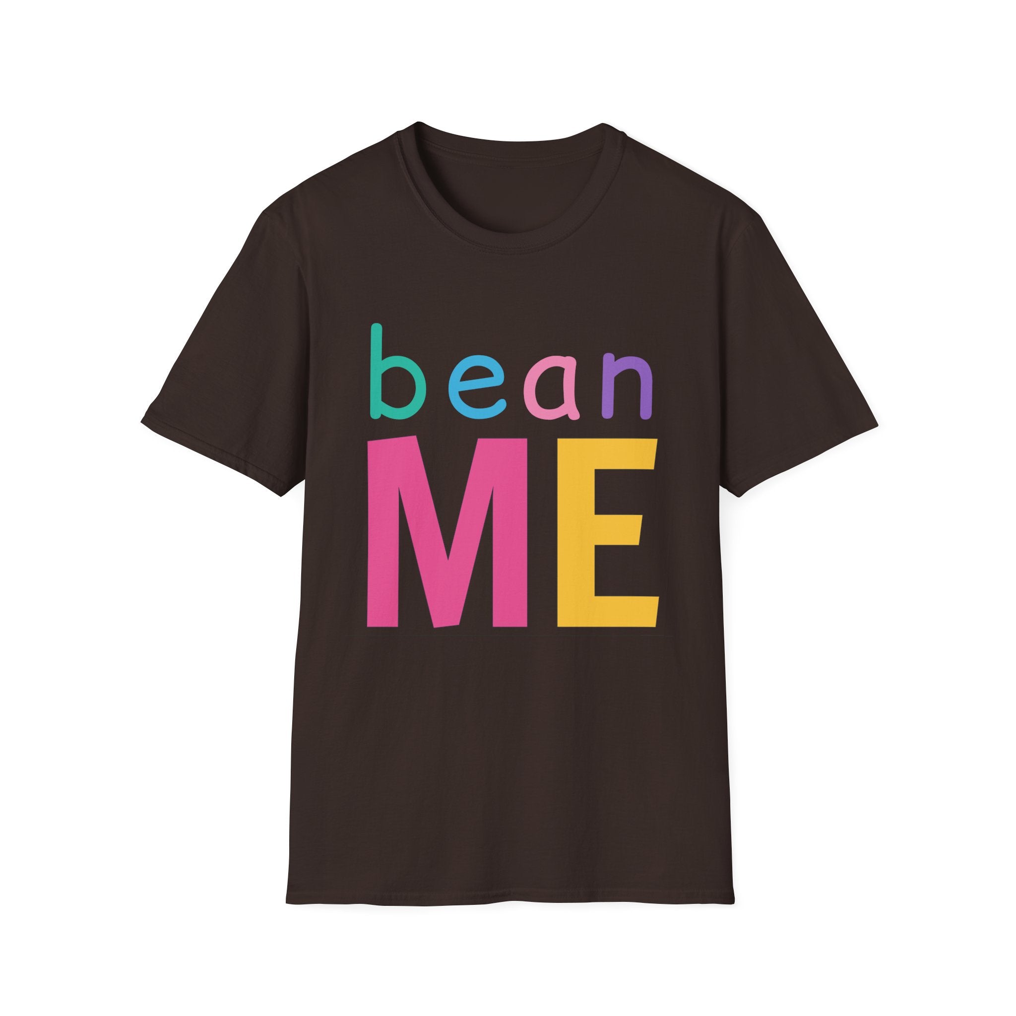 Colorful Theme Typography T-Shirt, Bean Me Colorful Playful Graphic Tee