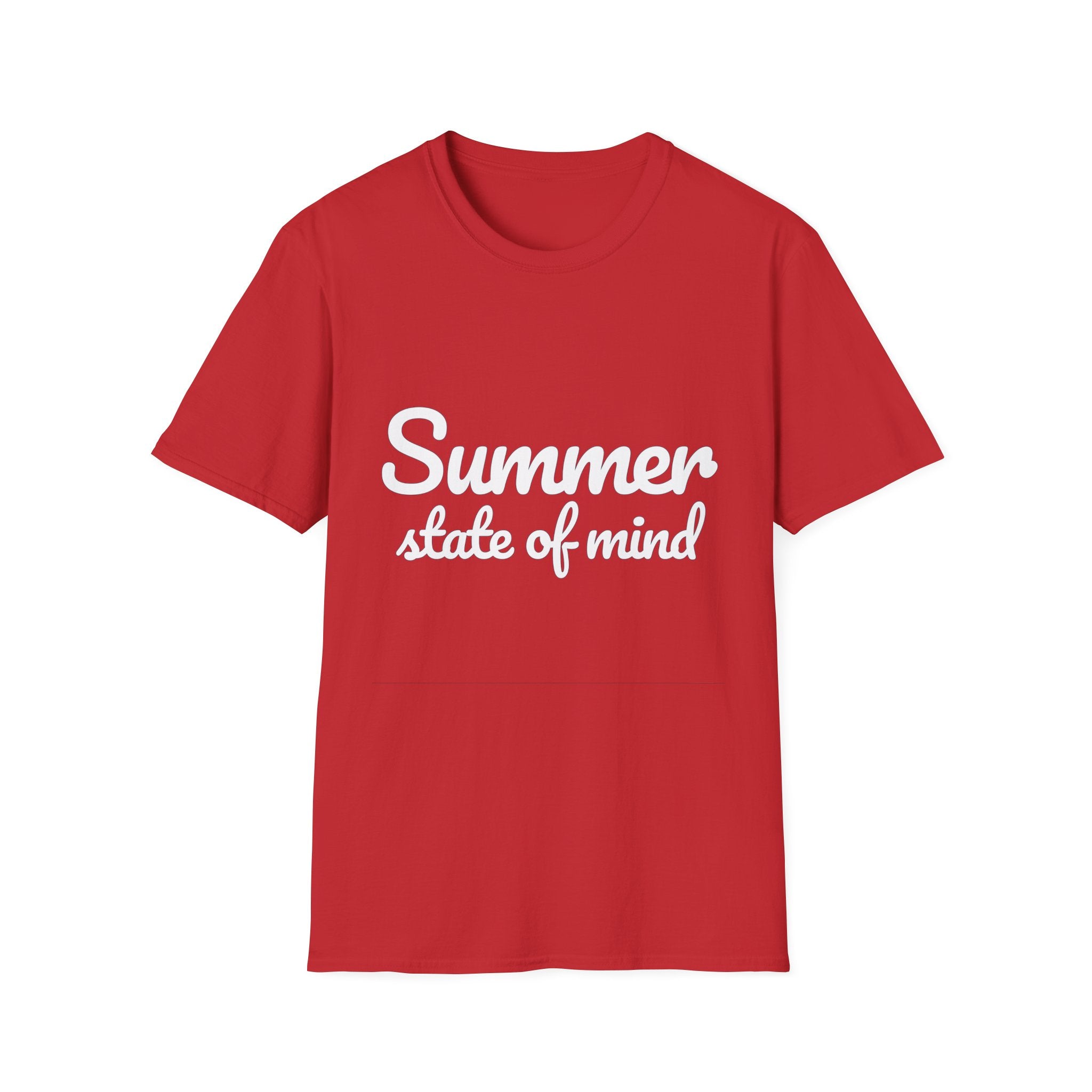 Summer Theme Minimalist Typography T-Shirt, Summer State of Mind T-Shirt