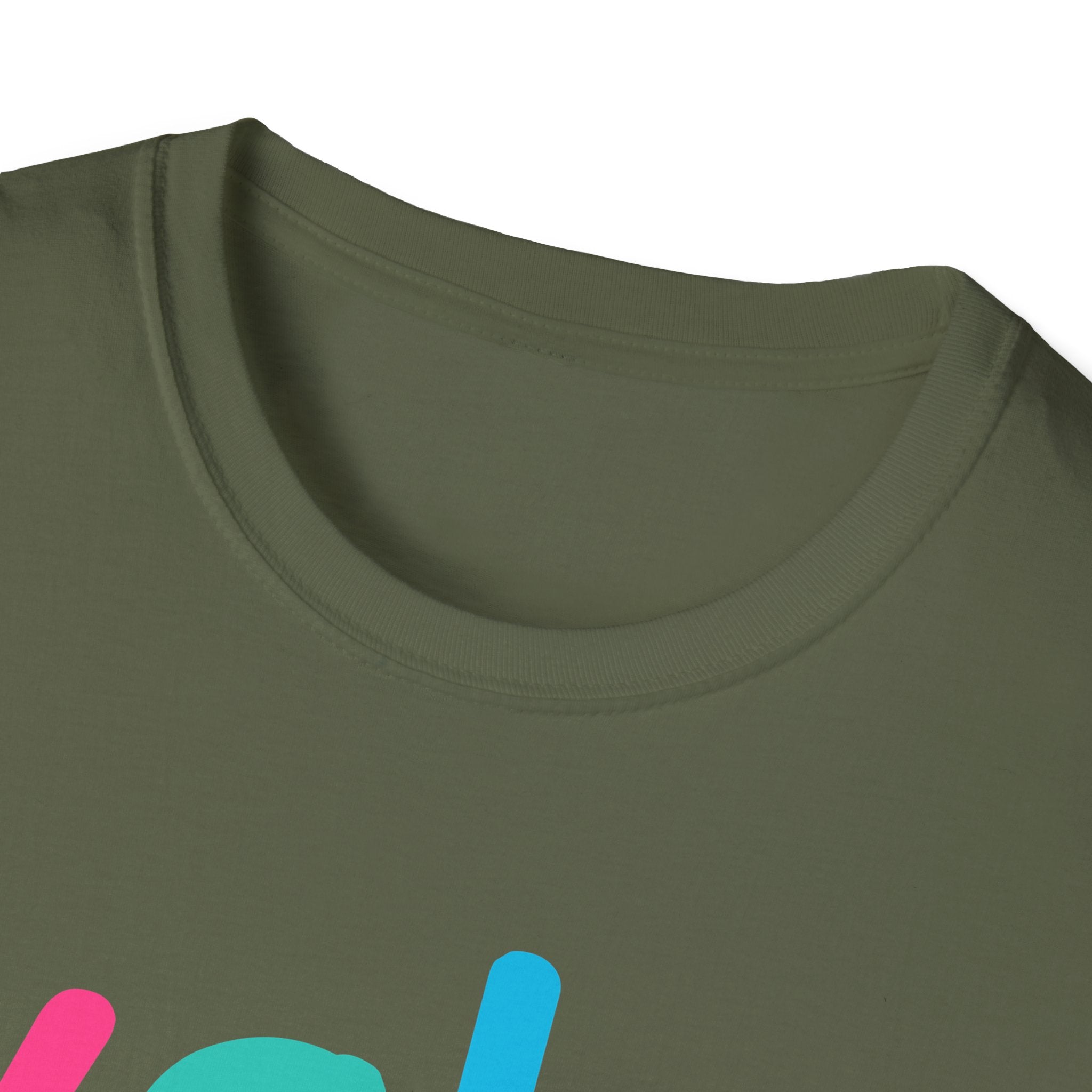 Colorful Theme Typography T-Shirt, Wake Me Graphic Tee