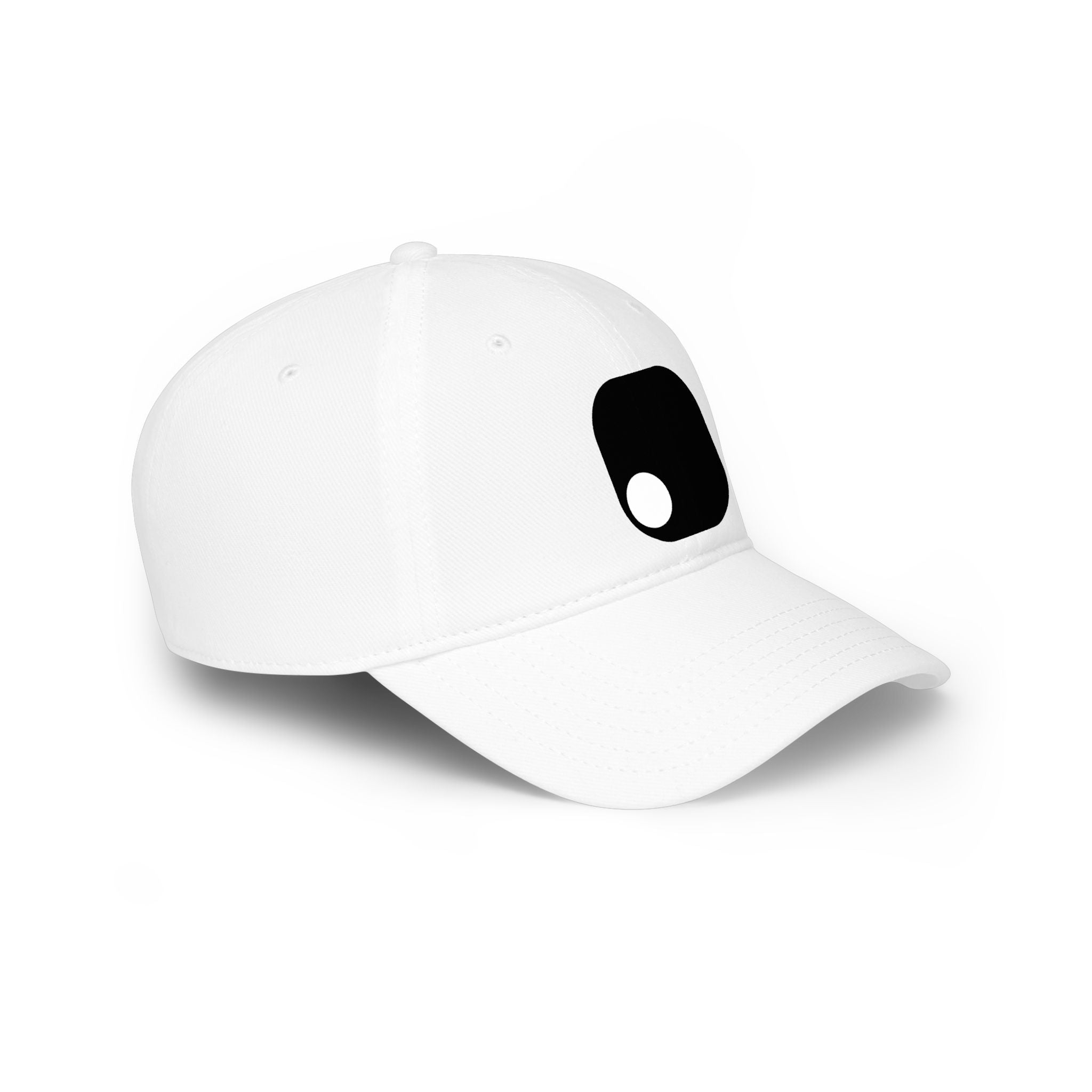 Minimalist Yin-Yang Square Cap | Low-Profile Baseball Hat