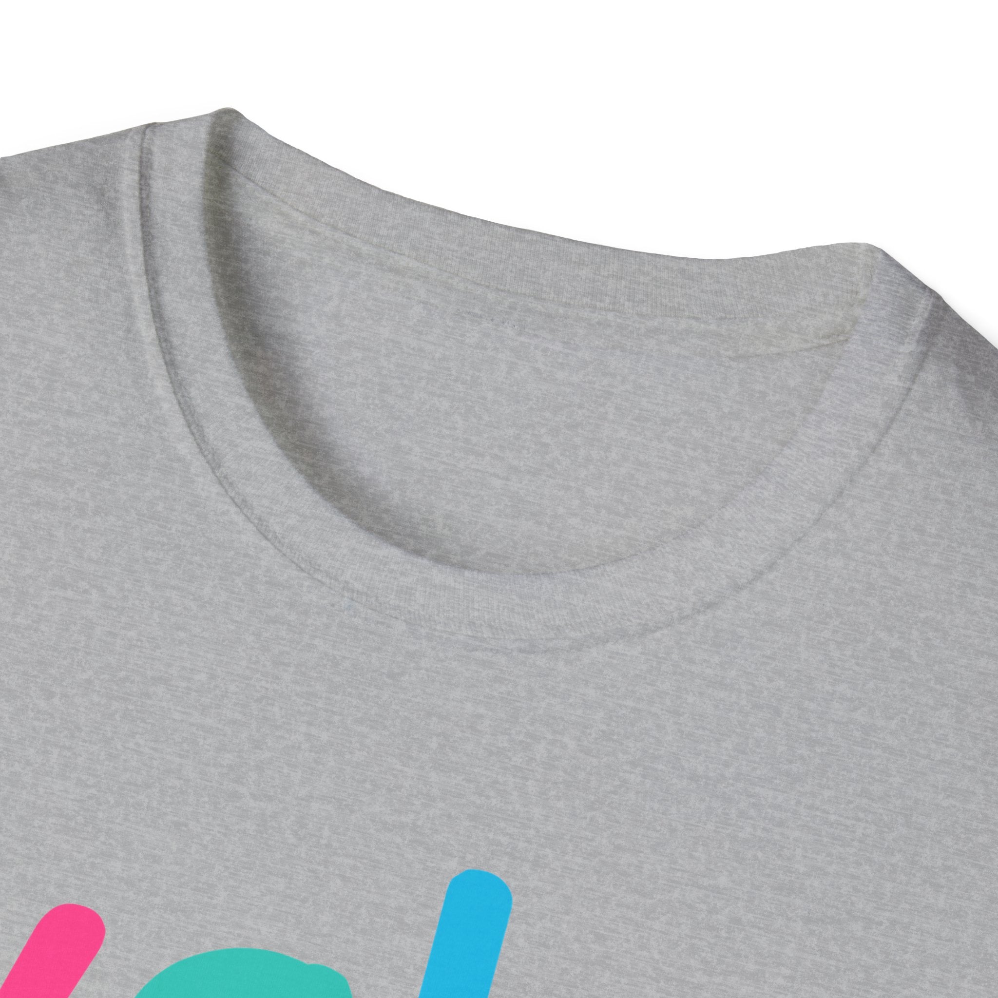Colorful Theme Typography T-Shirt, Wake Me Graphic Tee