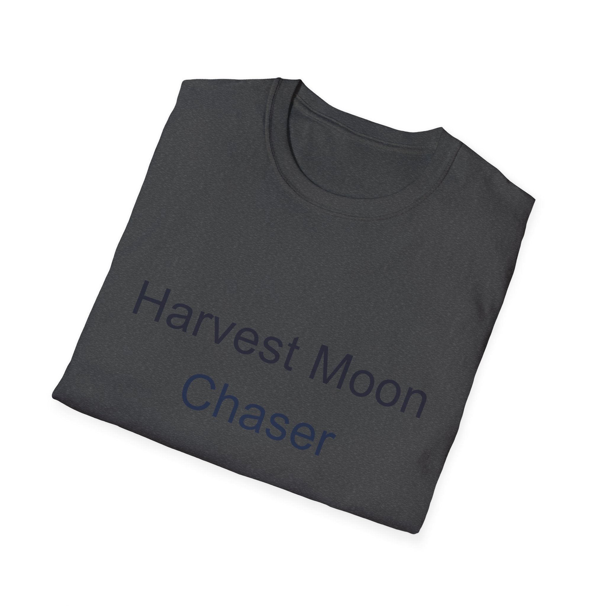Fall Theme Minimalist Typography T-Shirt, Harvest Moon Chaser Tee