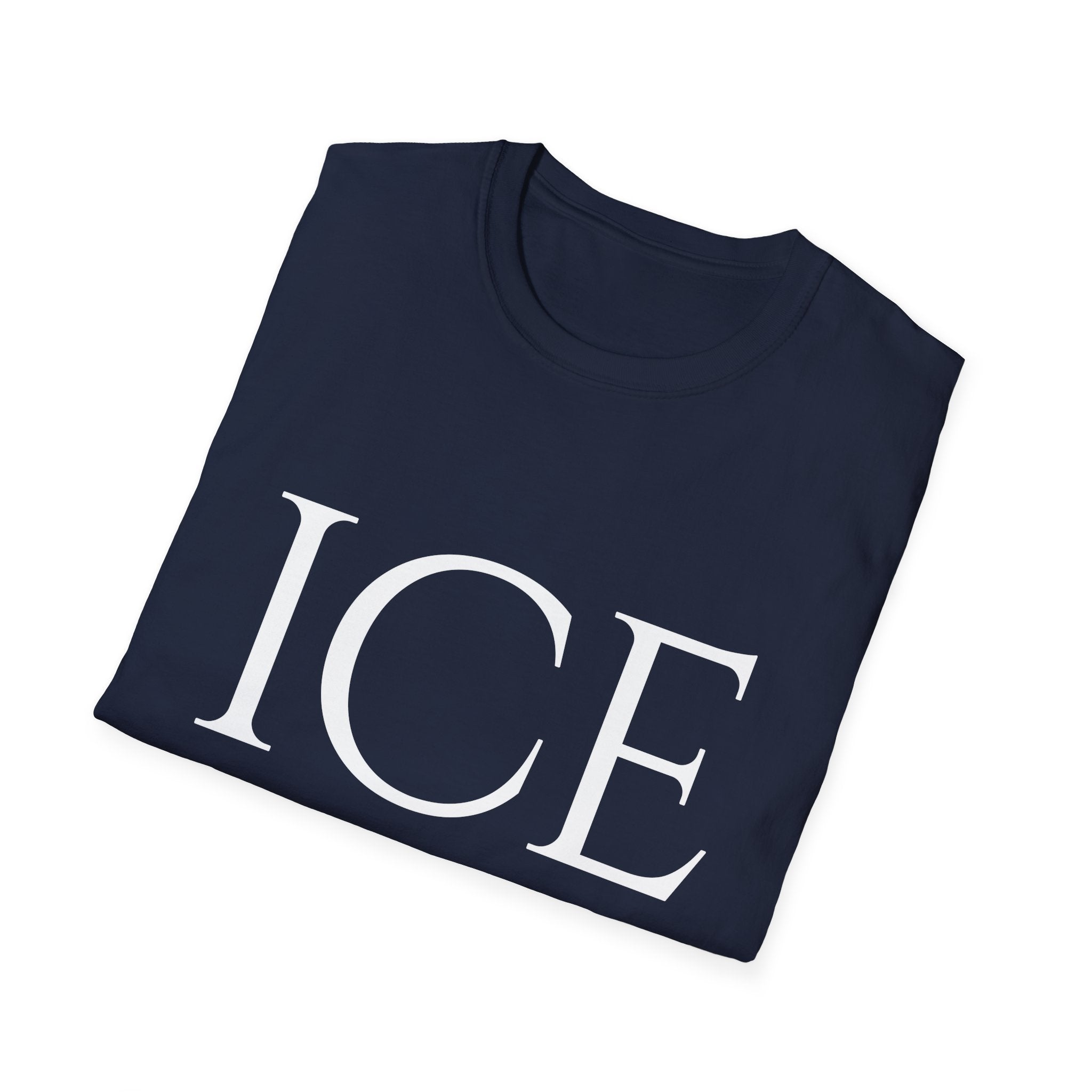 Winter Theme Minimalist Typography Graphic T-Shirt, Ice In My Veins Tee
