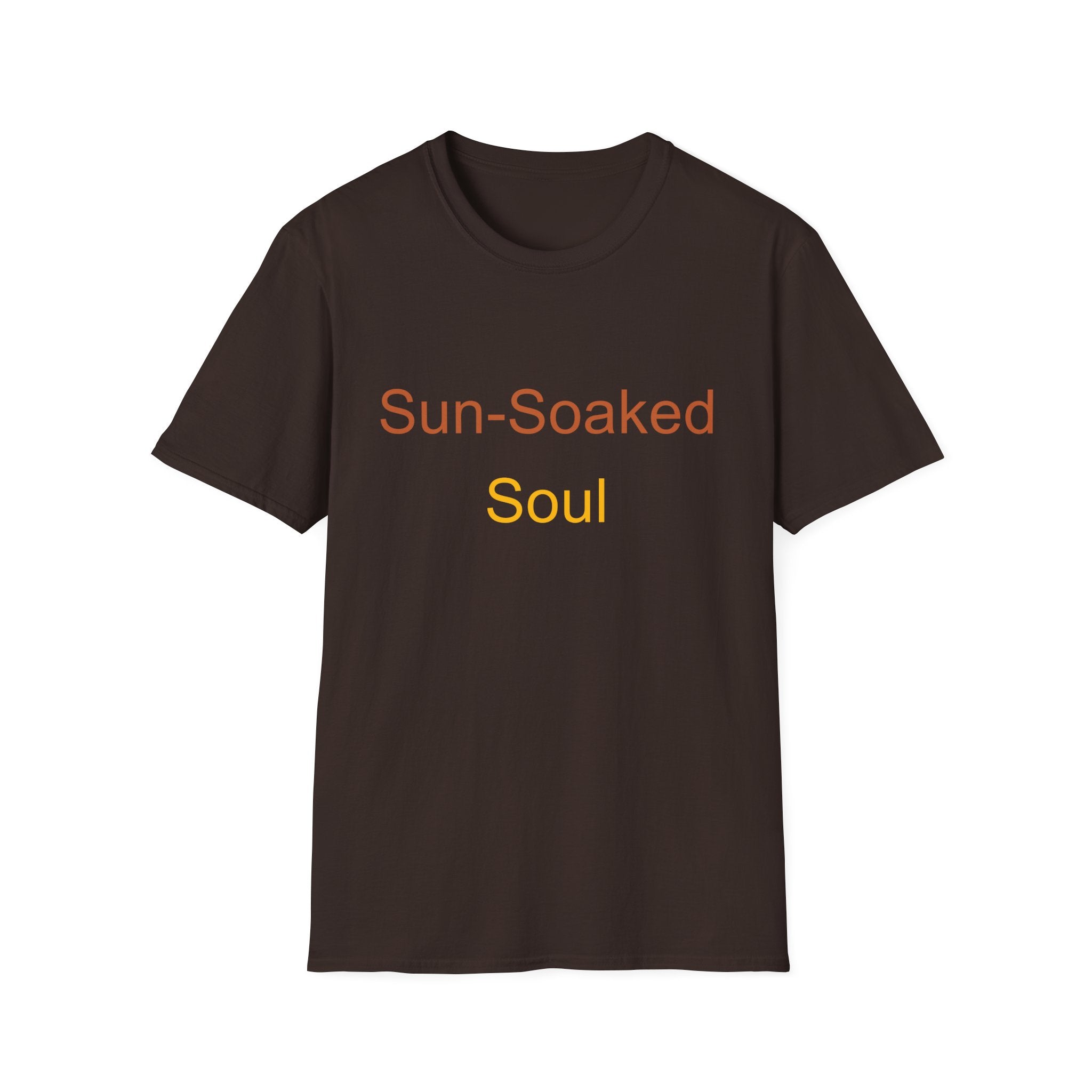 Summer Theme Minimalist Typography T-Shirt, Sun-Soked Soul Tee