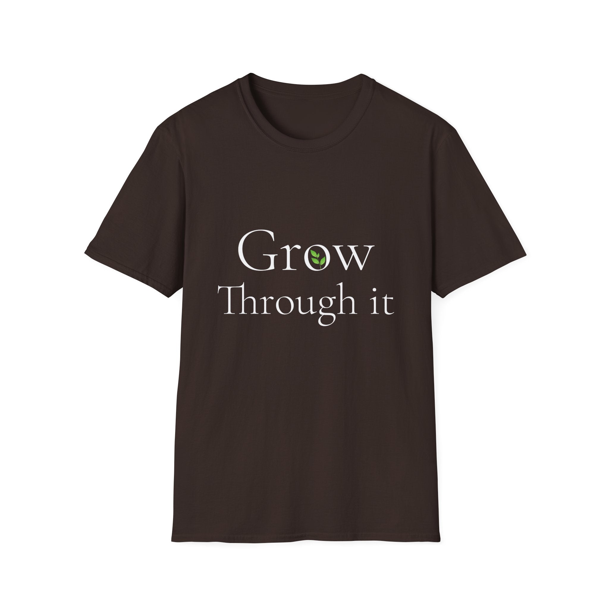 Spring Theme, Minimalist Typography T-Shirt, Grow Through It Graphic Tee