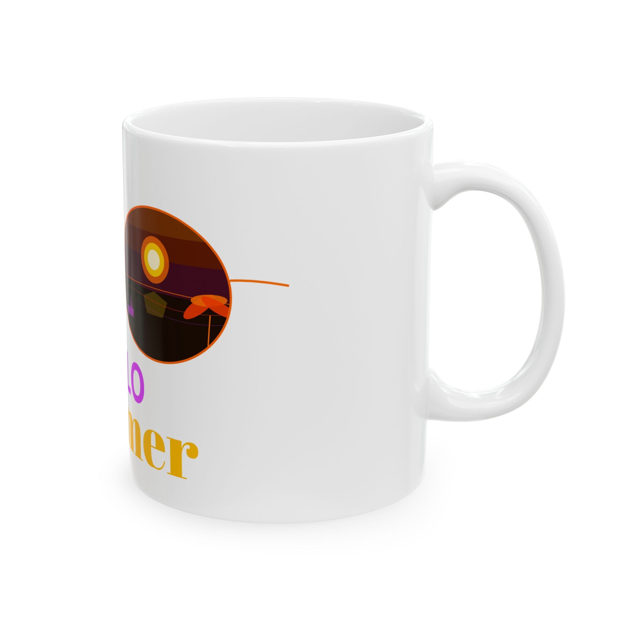 Summer Vibes Ceramic Mug | Bright Seasonal Beach Design