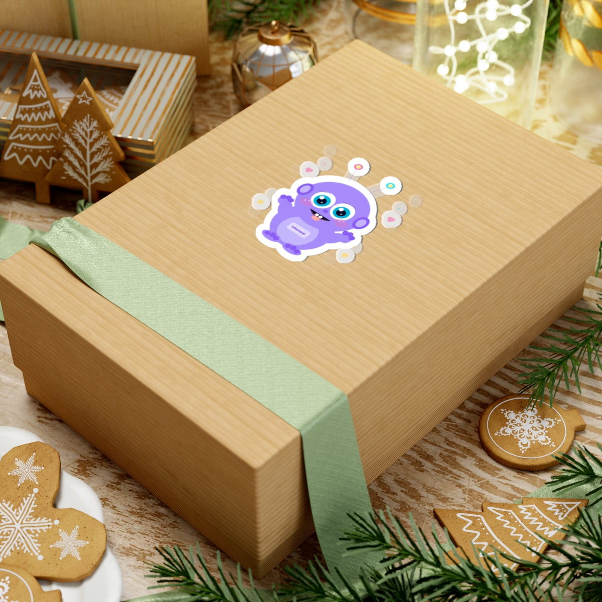Cute Purple Alien Kawaii Digital Design Download - PNG, SVG, PDF