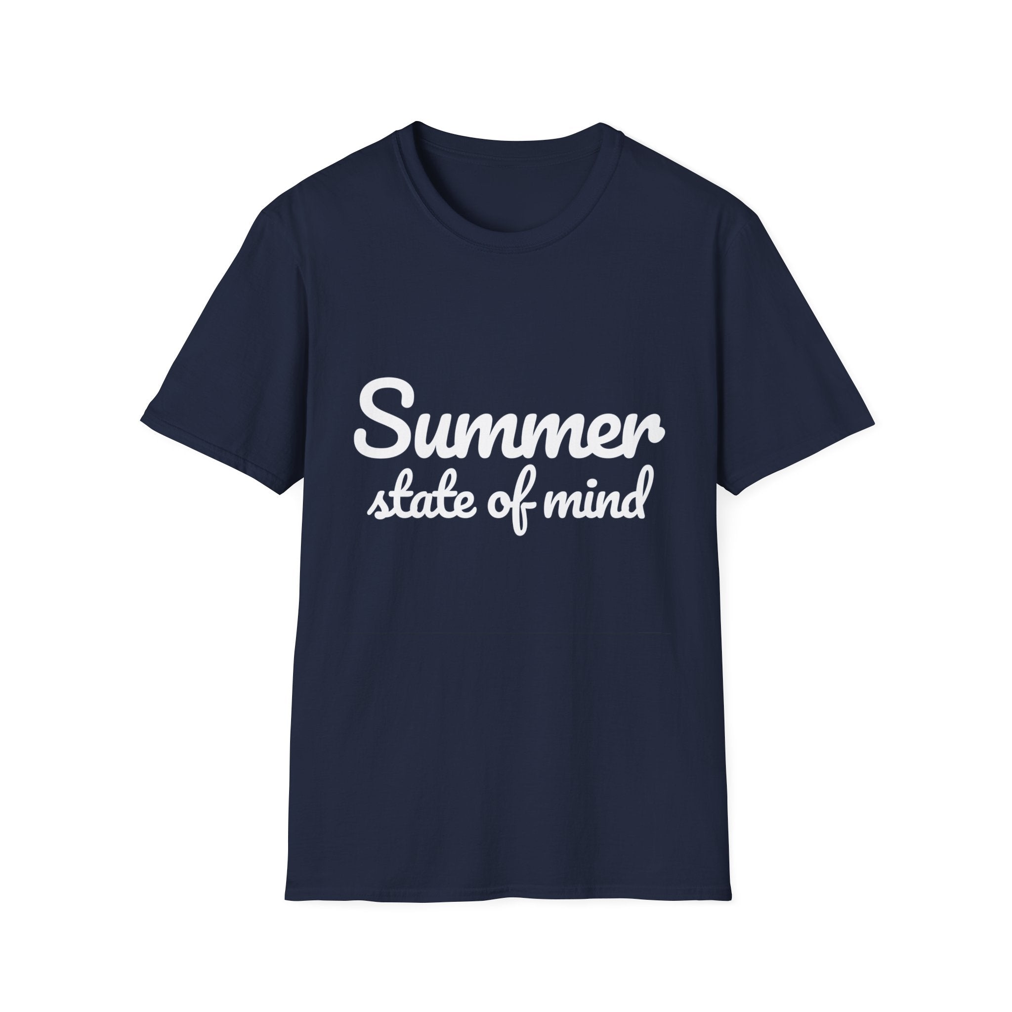 Summer Theme Minimalist Typography T-Shirt, Summer State of Mind T-Shirt