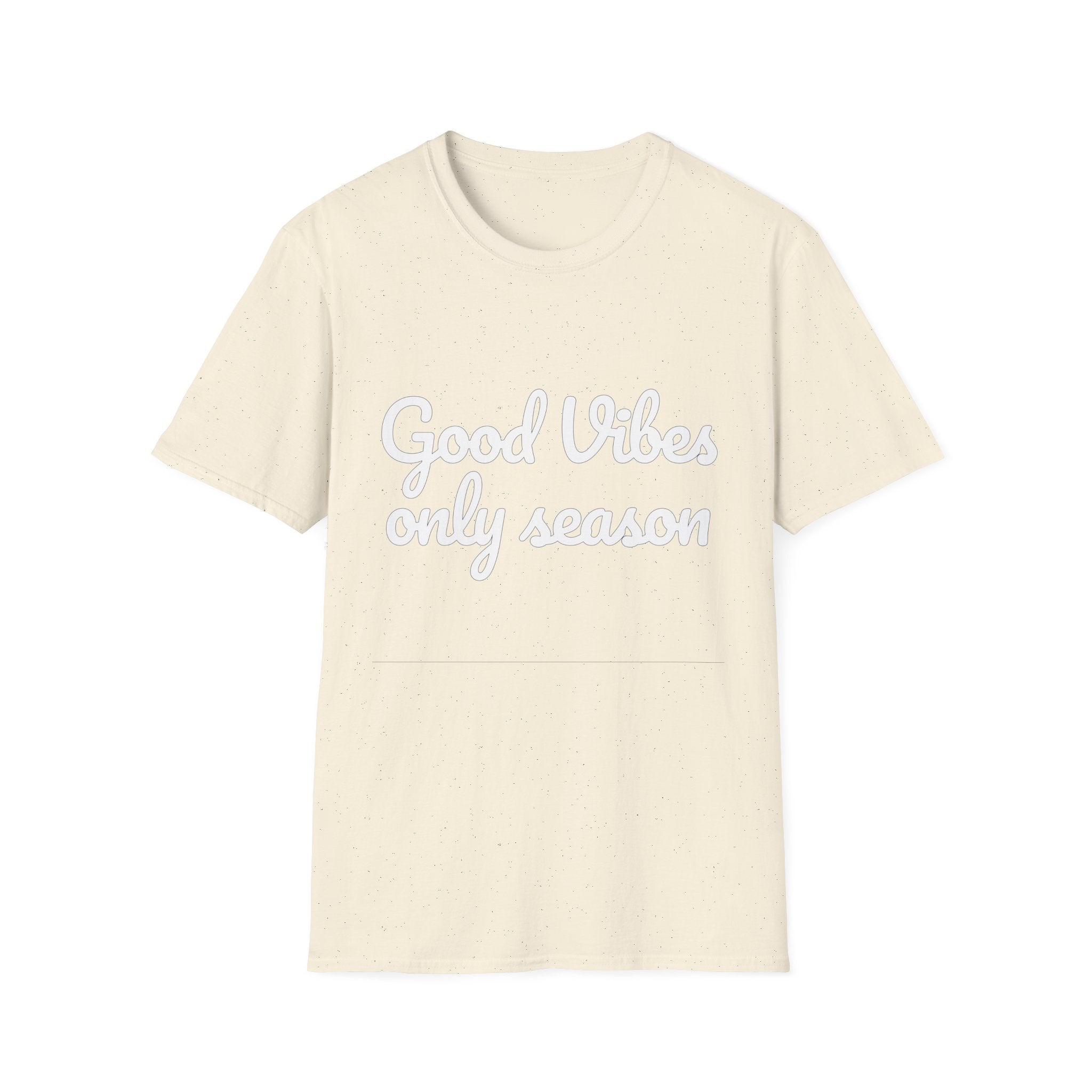 Summer Theme Minimalist Typography T-Shirt, Good Vibes Only Season T-Shirt