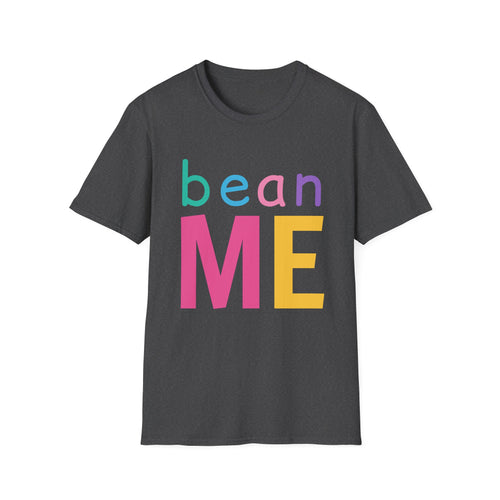 Colorful Theme Typography T-Shirt, Bean Me Colorful Playful Graphic Tee