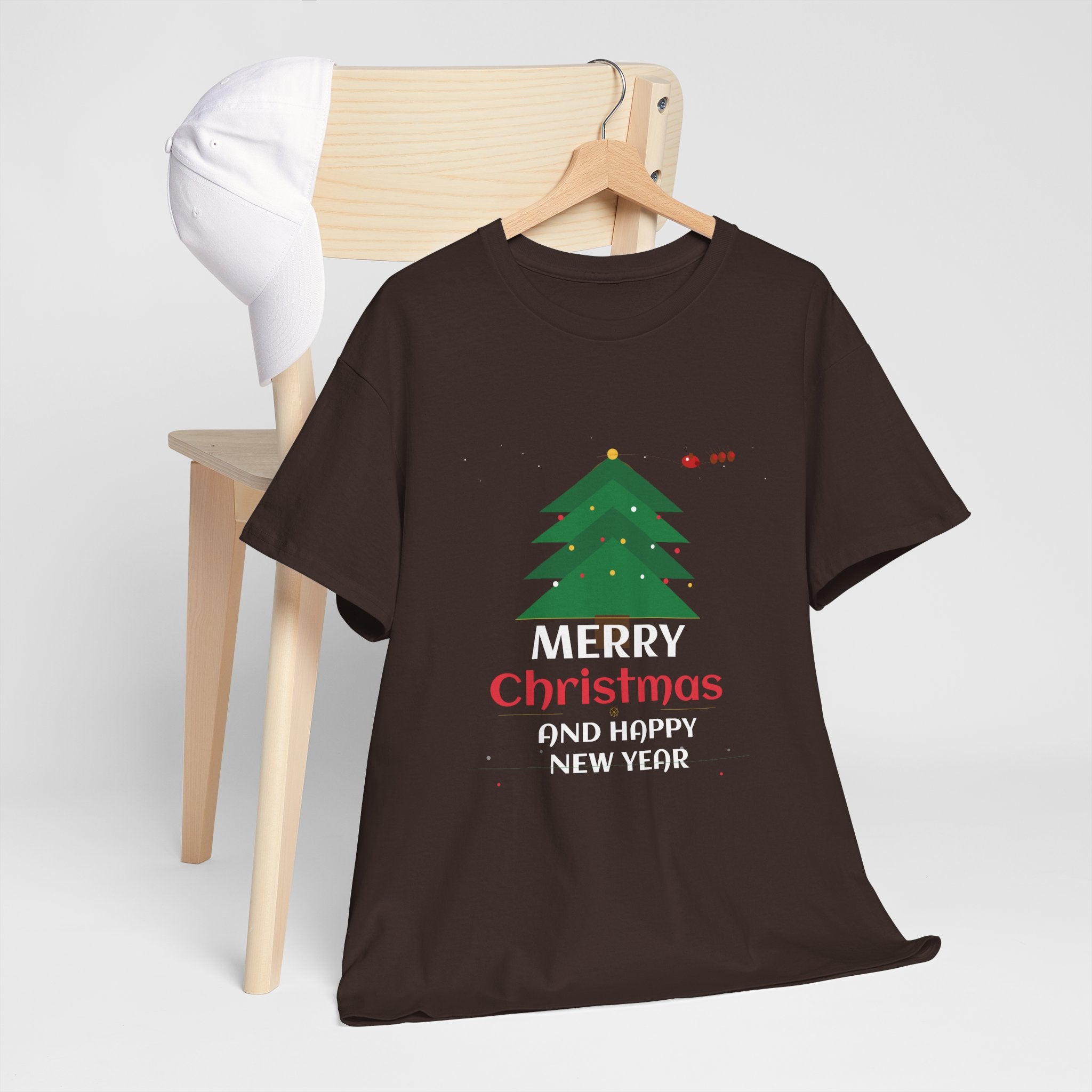 Merry Christmas Holiday Graphic T-Shirt | Festive Cotton Tee