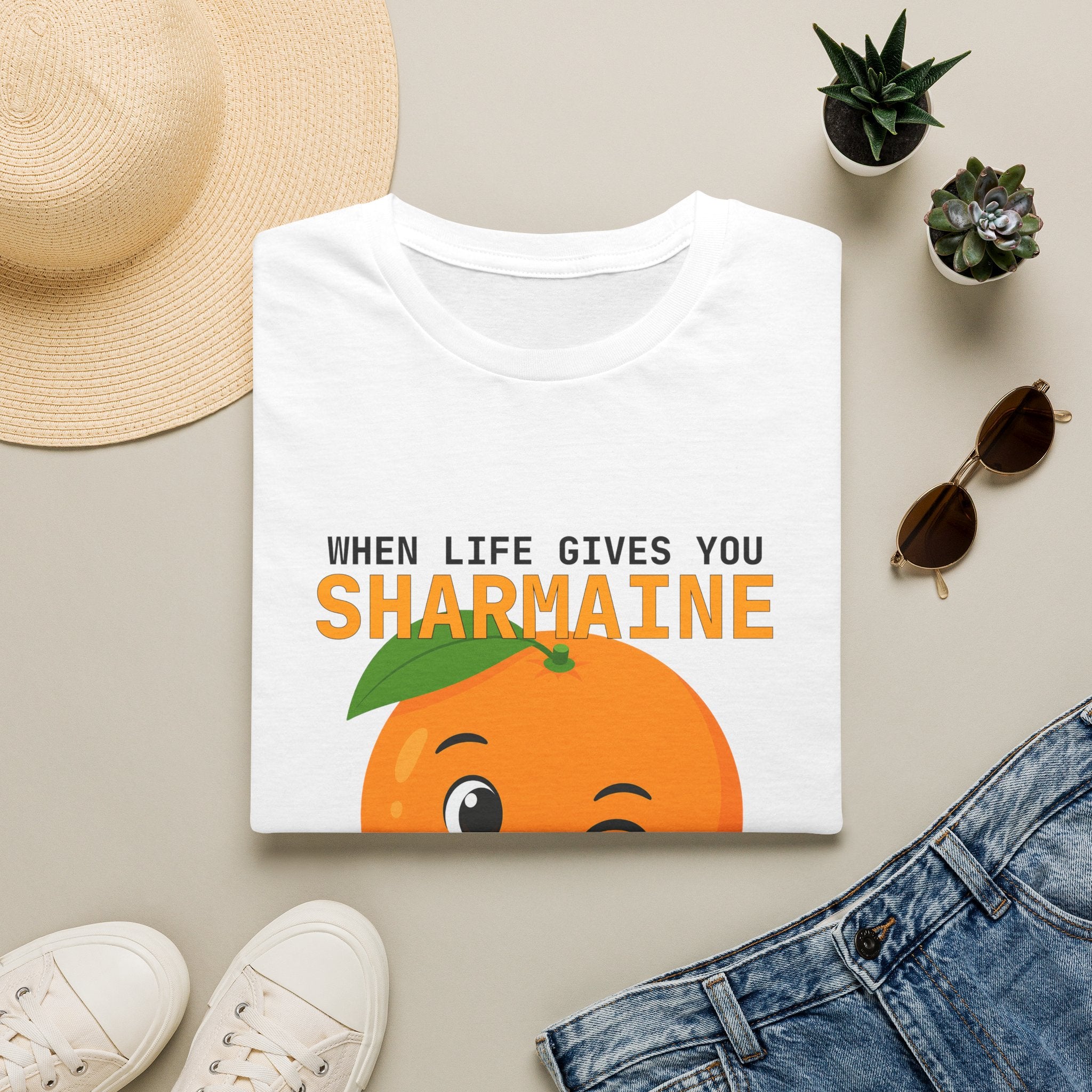 Funny Theme Typography Graphic T-Shirt: When Life Gives You Orange, Squeeze Every Drop of Opportunity