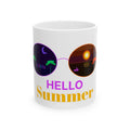 Summer Vibes Ceramic Mug | Bright Seasonal Beach Design