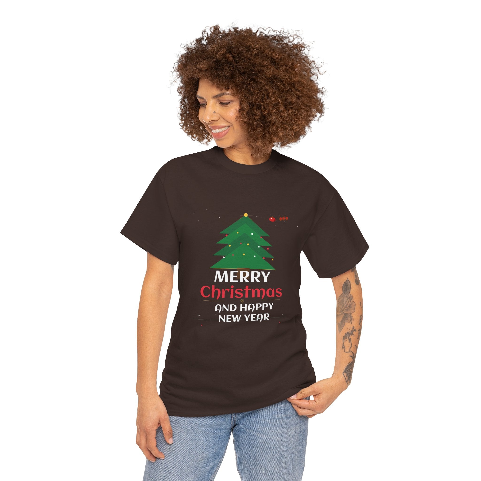 Merry Christmas Holiday Graphic T-Shirt | Festive Cotton Tee