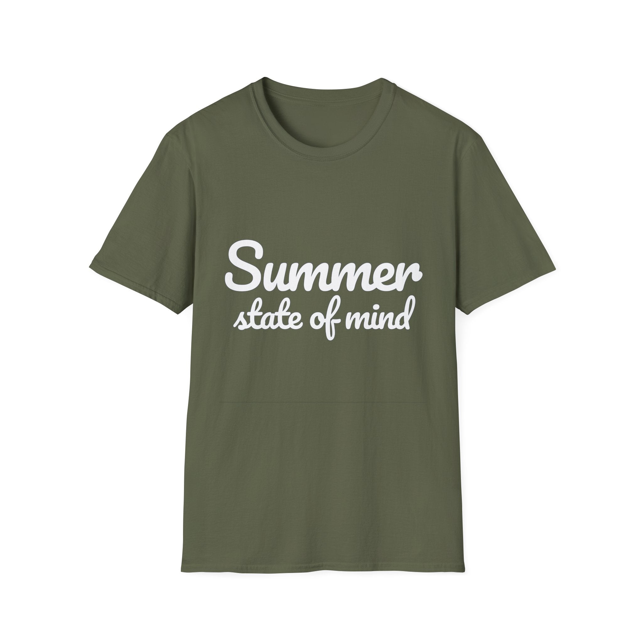 Summer Theme Minimalist Typography T-Shirt, Summer State of Mind T-Shirt