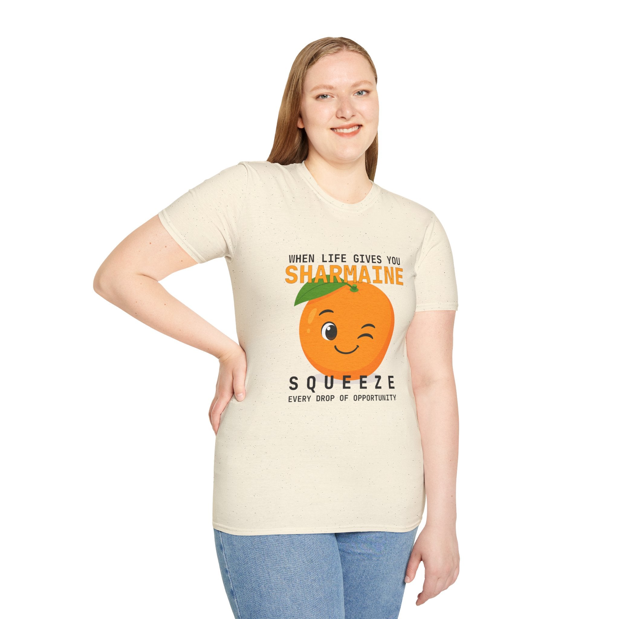 Funny Theme Typography Graphic T-Shirt: When Life Gives You Orange, Squeeze Every Drop of Opportunity