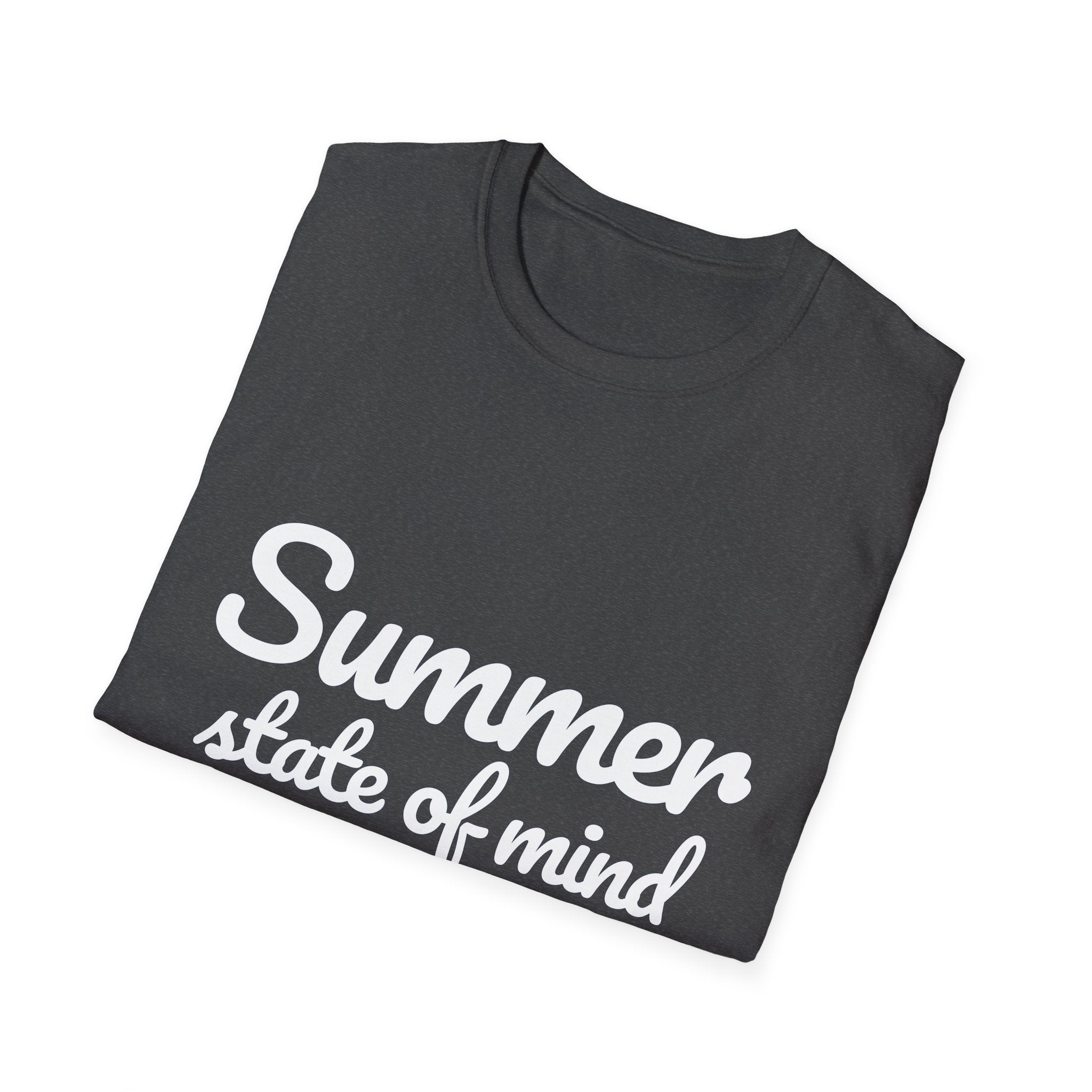 Summer Theme Minimalist Typography T-Shirt, Summer State of Mind T-Shirt