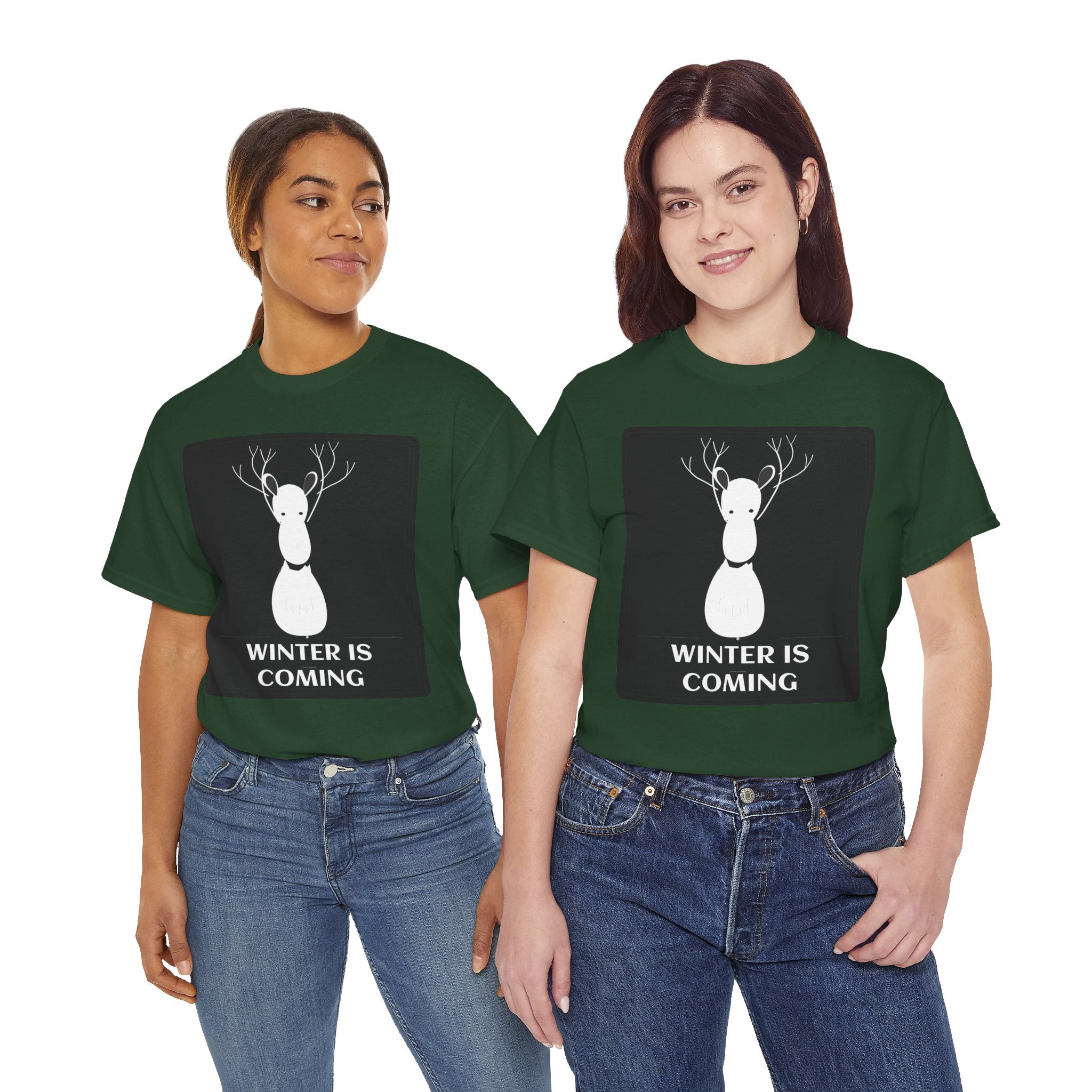 Winter Holiday Graphic T-Shirt | Cozy Snowy Cotton Tee