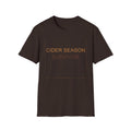 Fall Theme Minimalist Typography T-Shirt, Cider Season Survivor Graphic Tee