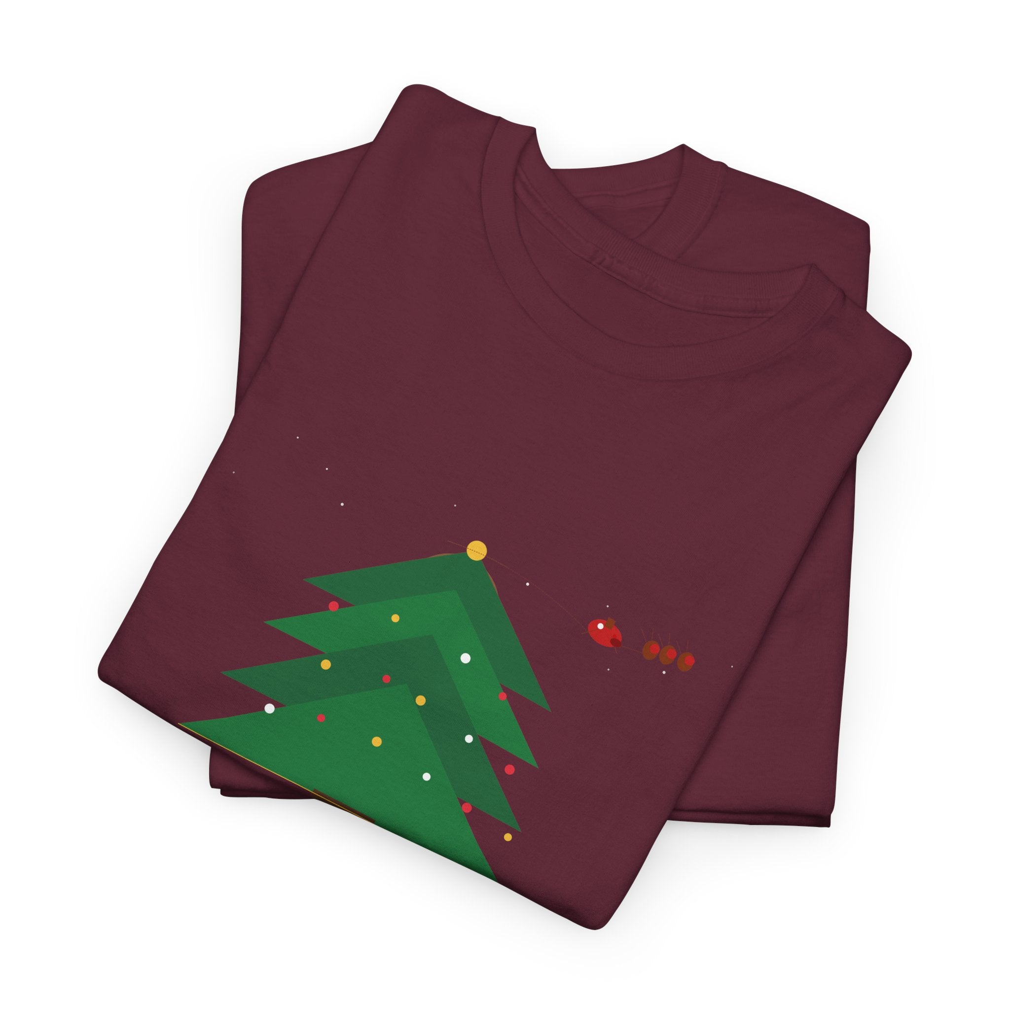 Merry Christmas Holiday Graphic T-Shirt | Festive Cotton Tee