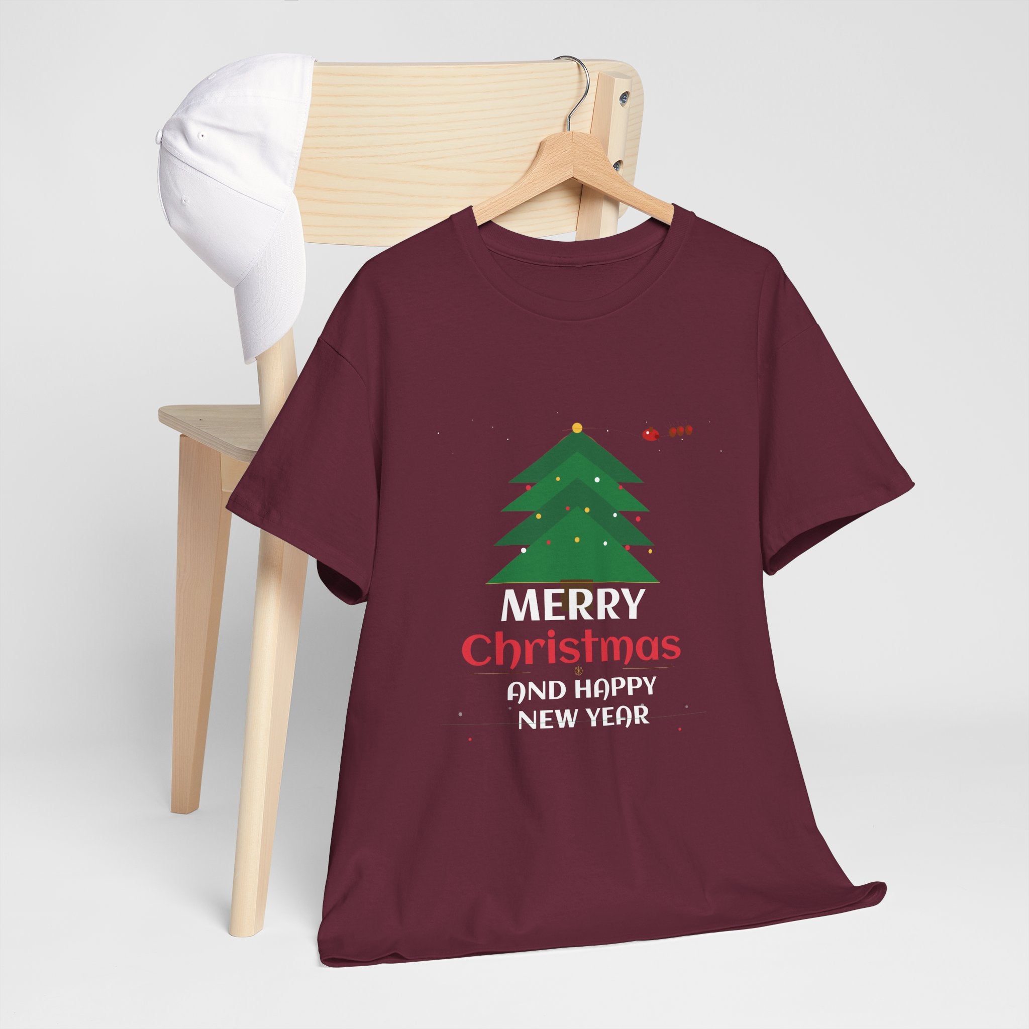 Merry Christmas Holiday Graphic T-Shirt | Festive Cotton Tee