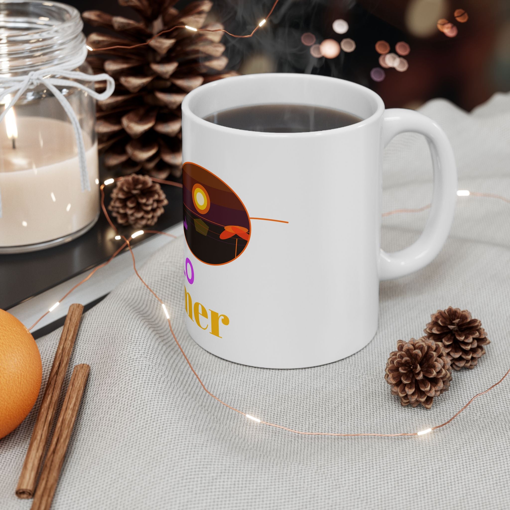 Summer Vibes Ceramic Mug | Bright Seasonal Beach Design