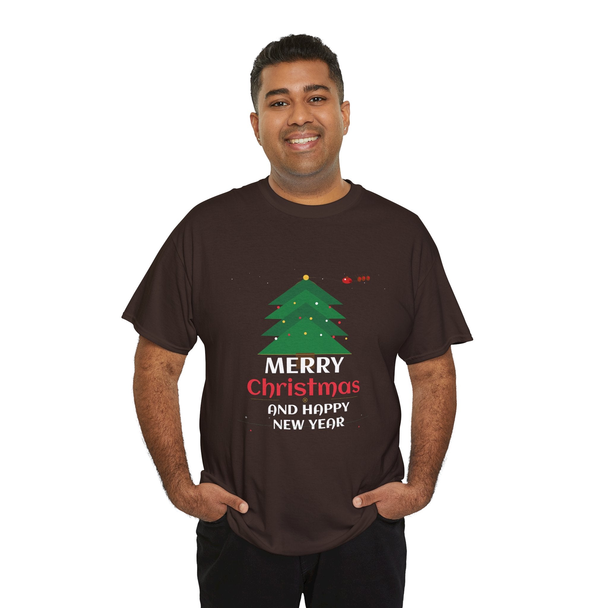 Merry Christmas Holiday Graphic T-Shirt | Festive Cotton Tee