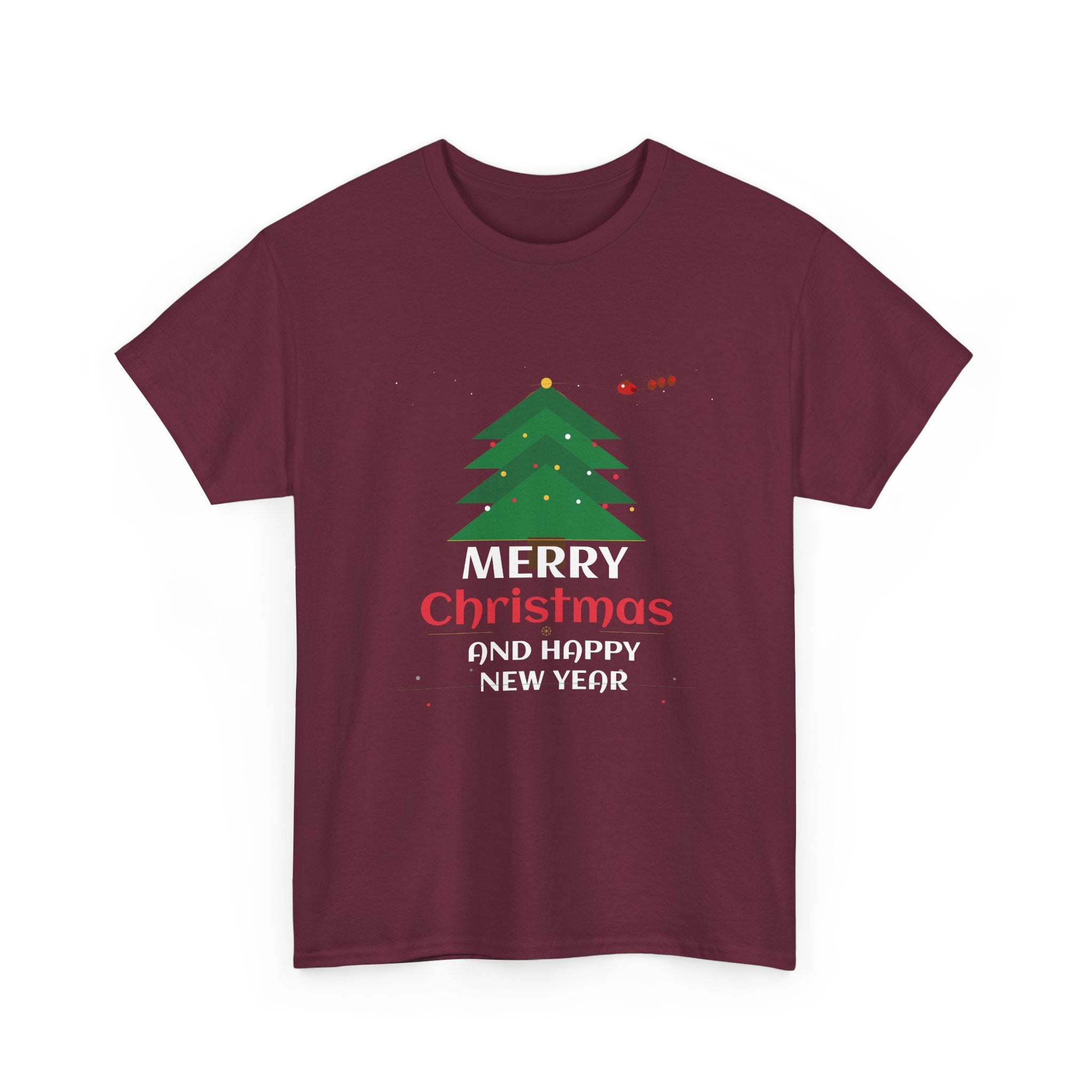 Merry Christmas Holiday Graphic T-Shirt | Festive Cotton Tee