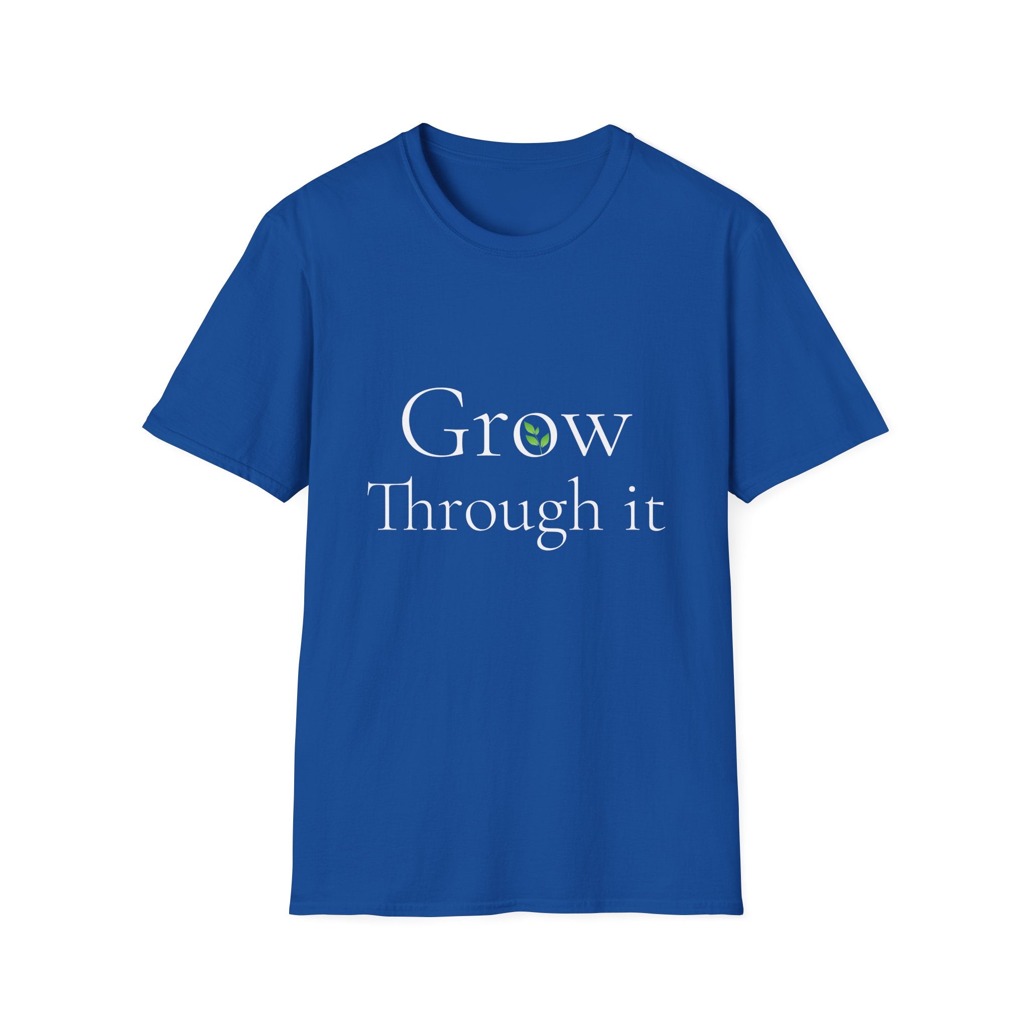 Spring Theme, Minimalist Typography T-Shirt, Grow Through It Graphic Tee