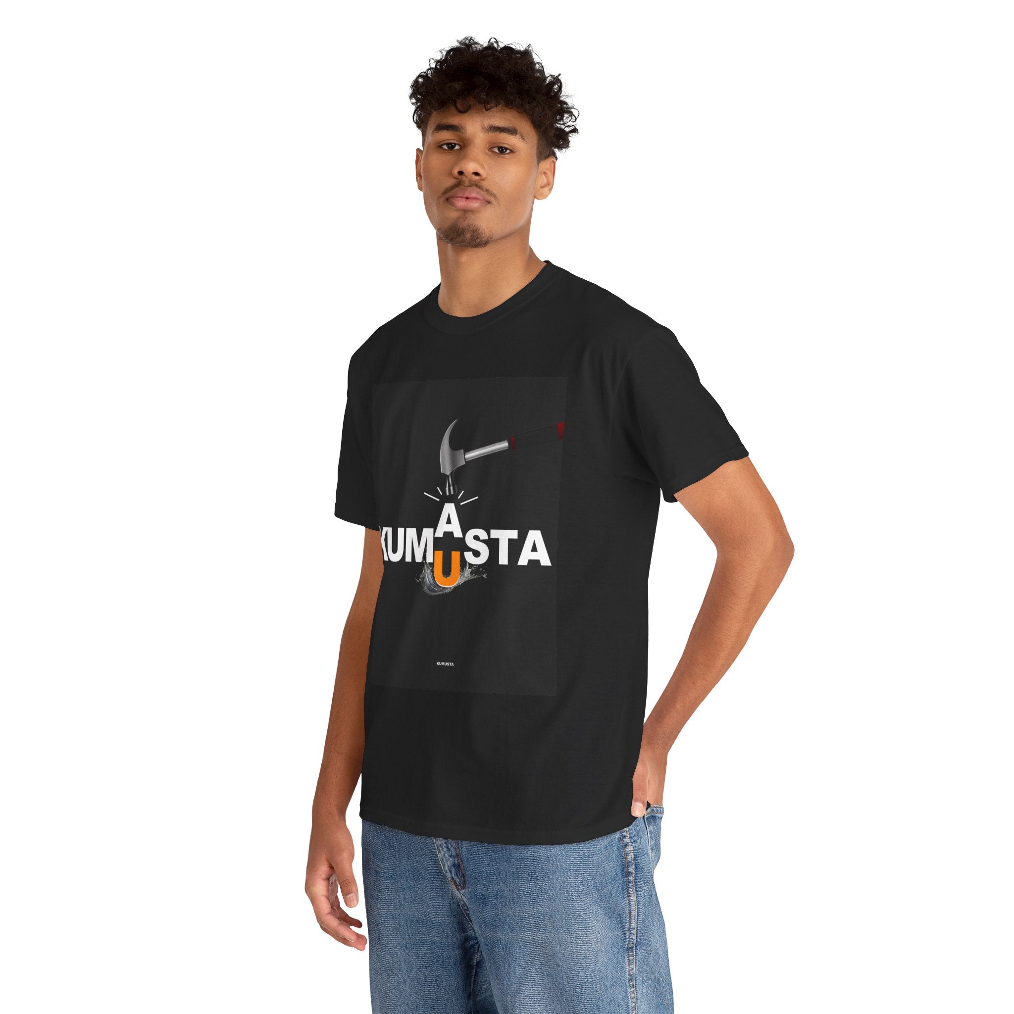 Kumusta Filipino Graphic T Shirt Flaming A Letter Design