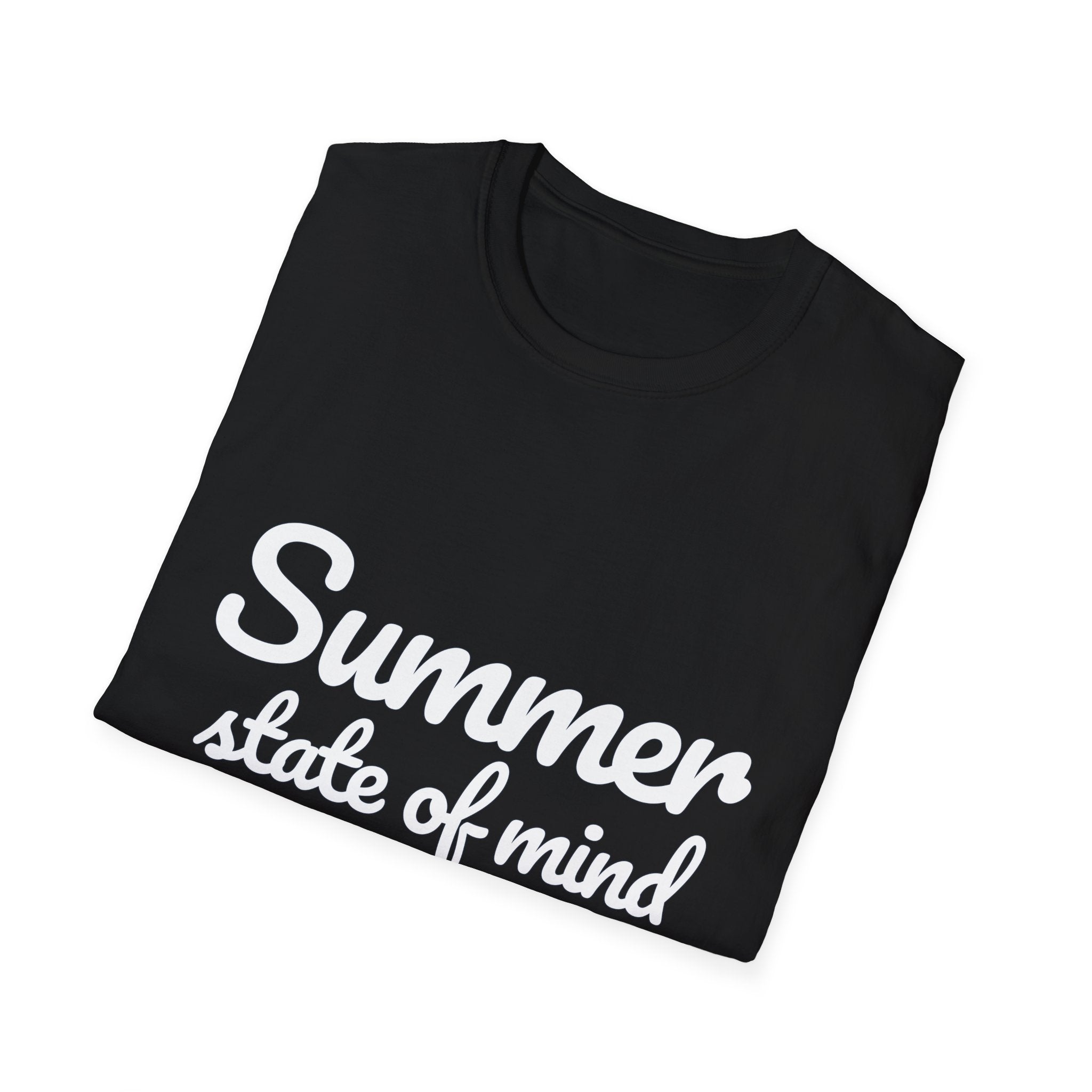Summer Theme Minimalist Typography T-Shirt, Summer State of Mind T-Shirt