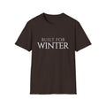 Winter Theme Minimalist Typography Graphic T-Shirt, Built For Winter Tee