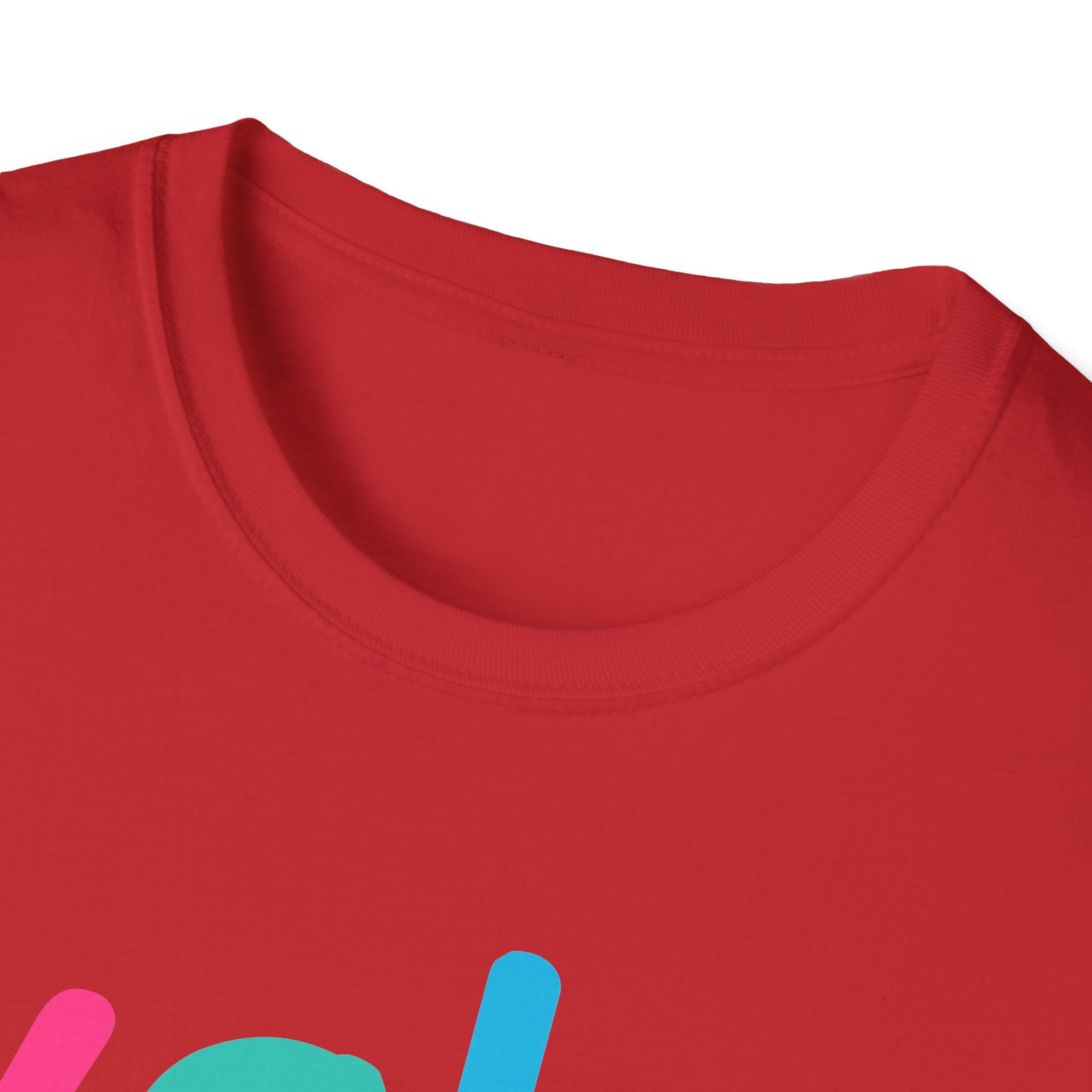 Colorful Theme Typography T-Shirt, Wake Me Graphic Tee