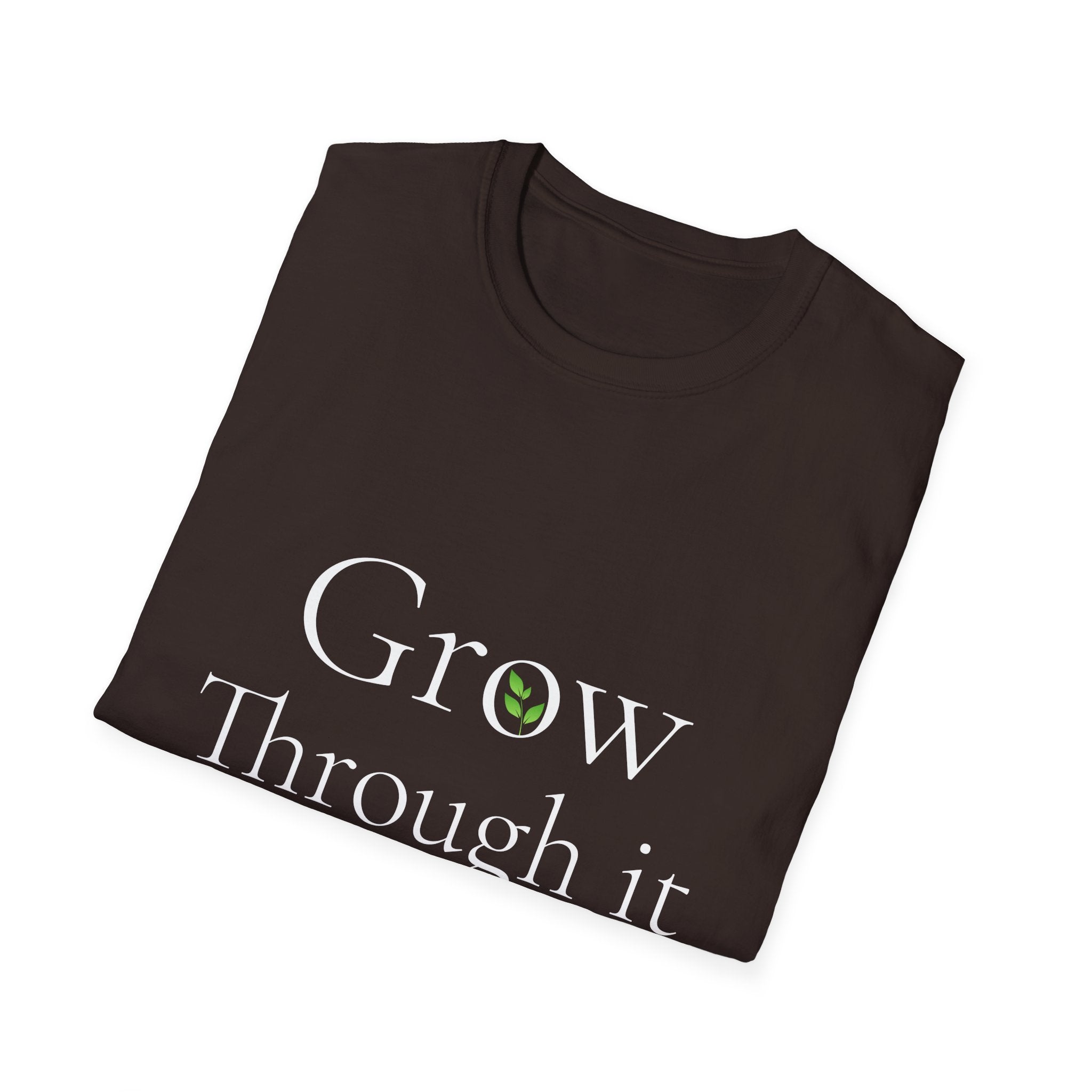 Spring Theme, Minimalist Typography T-Shirt, Grow Through It Graphic Tee