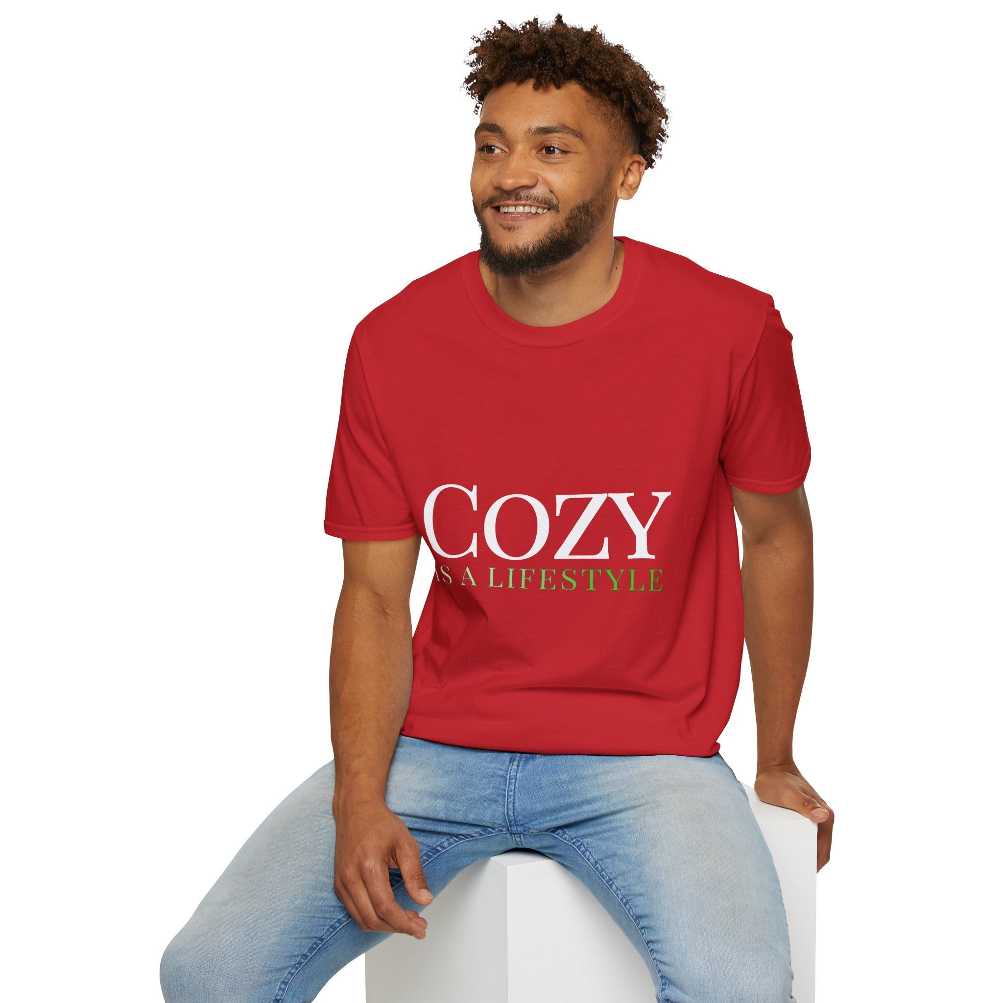 Fall Theme Minimalist Typography Graphic T-Shirt, Cozy Is a Lifestyle Tee