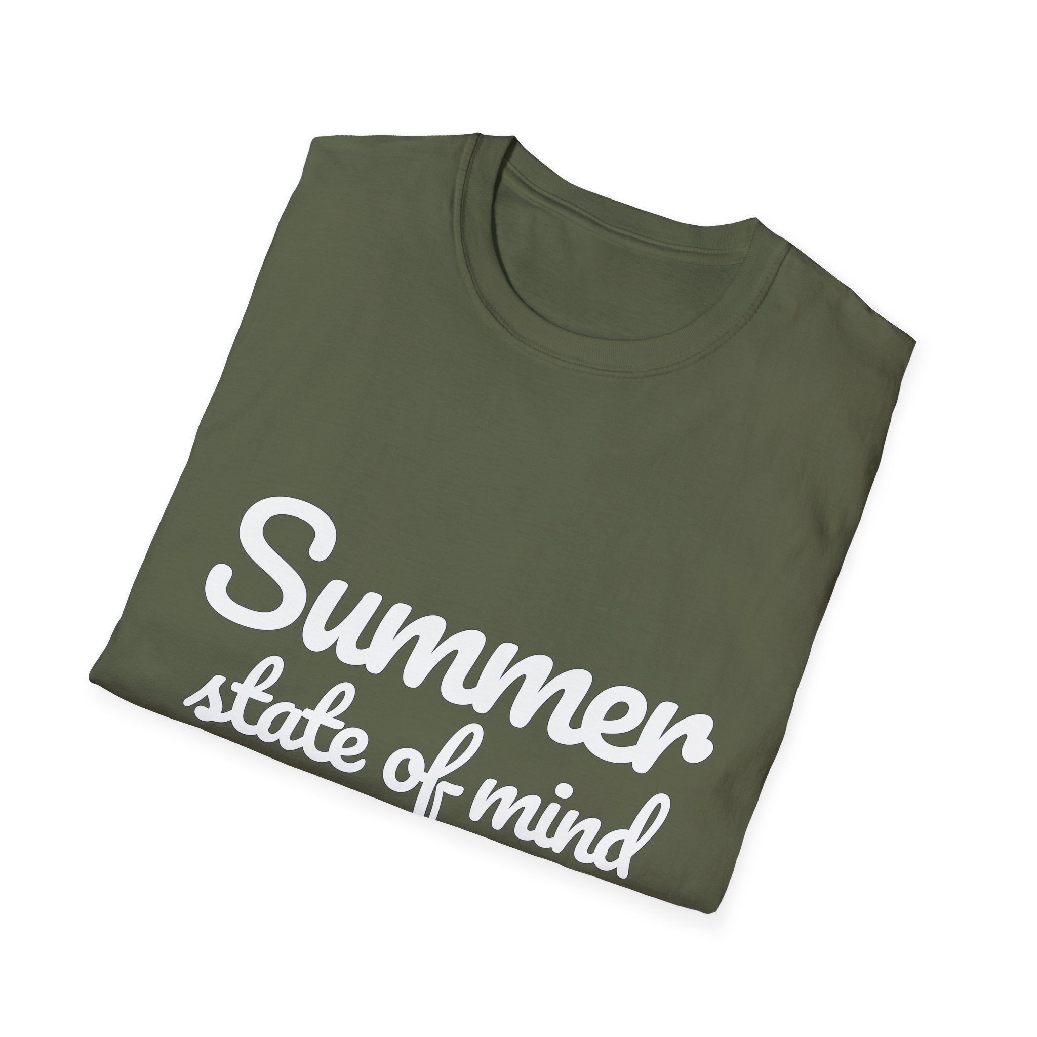 Summer Theme Minimalist Typography T-Shirt, Summer State of Mind T-Shirt