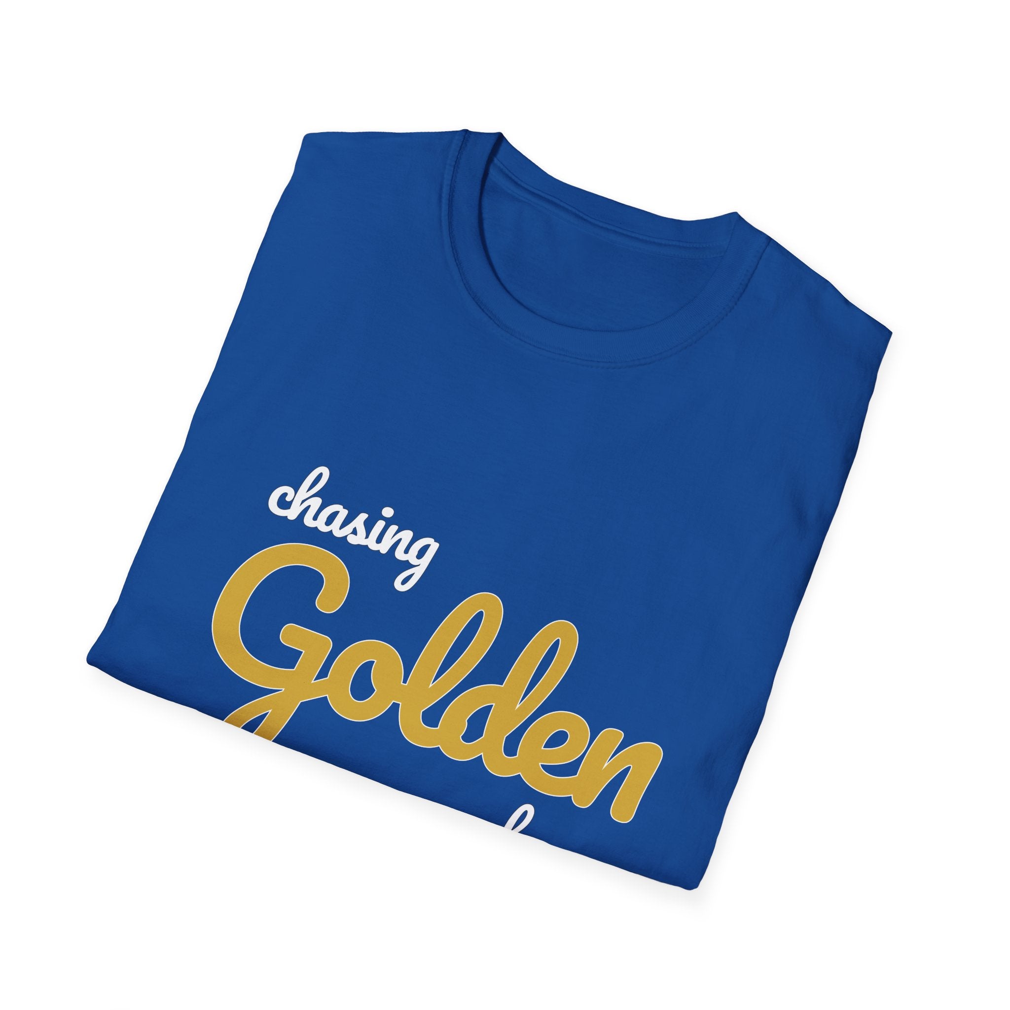 Summer Theme Minimalist Typography T-Shirt, Chasing Golen Hour Script Tee
