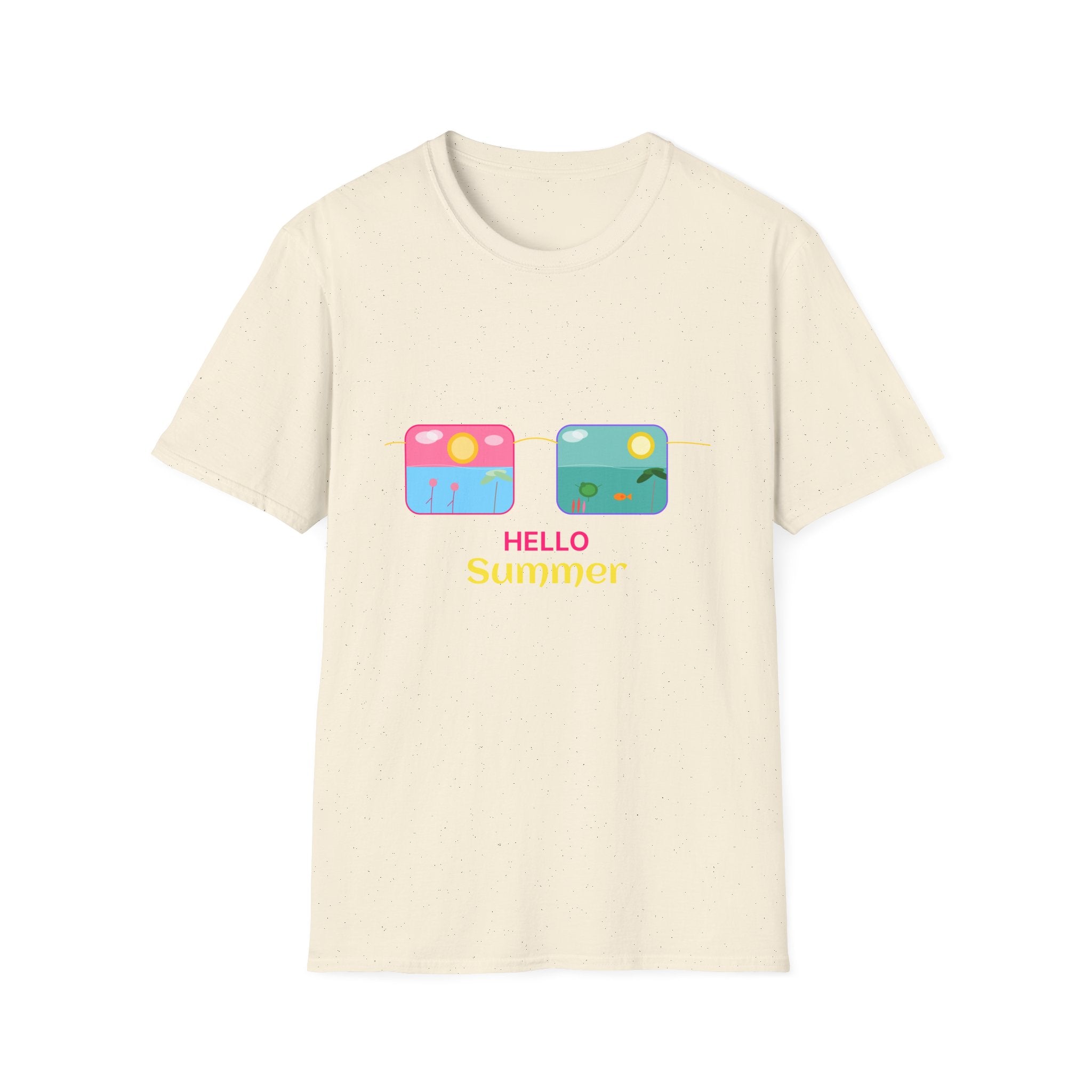 Summer Vibes Lightweight Beach T-Shirt | Soft Ring-Spun Cotton Tee