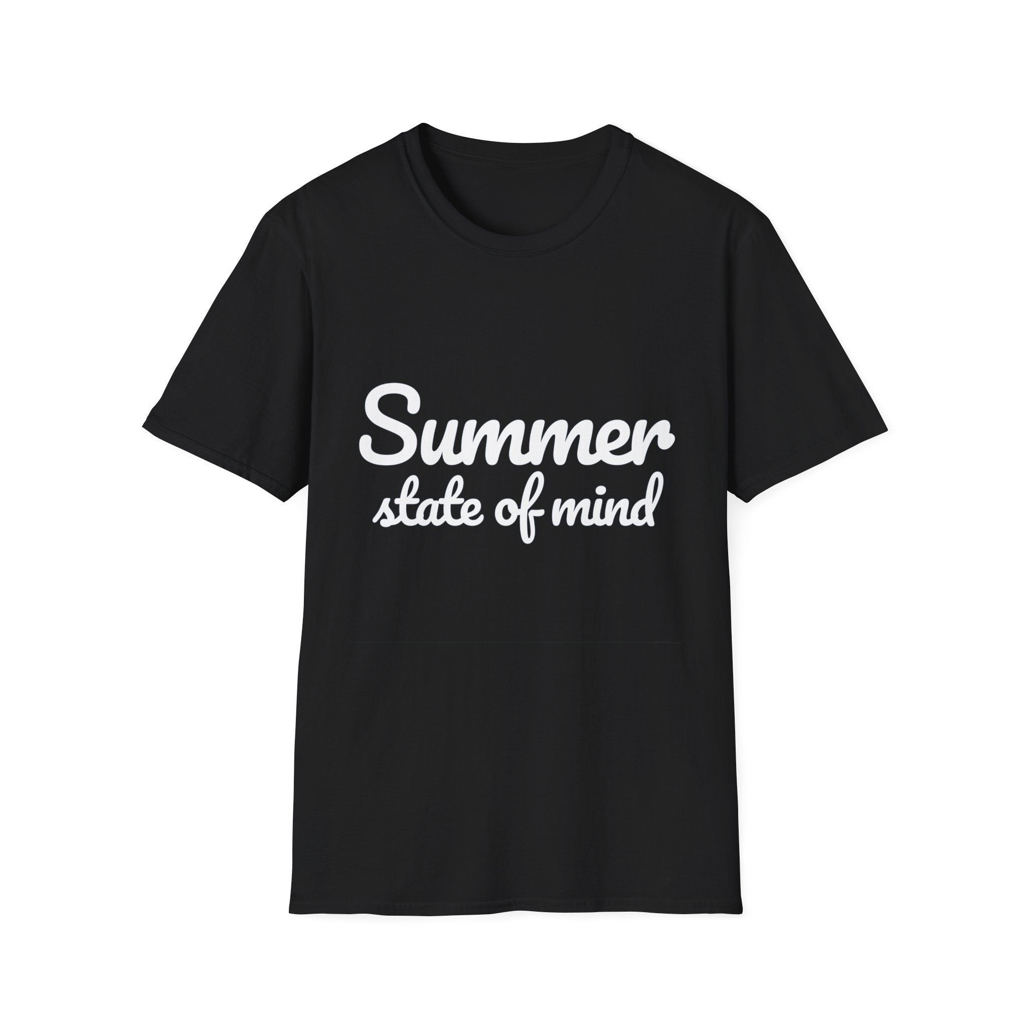 Summer Theme Minimalist Typography T-Shirt, Summer State of Mind T-Shirt